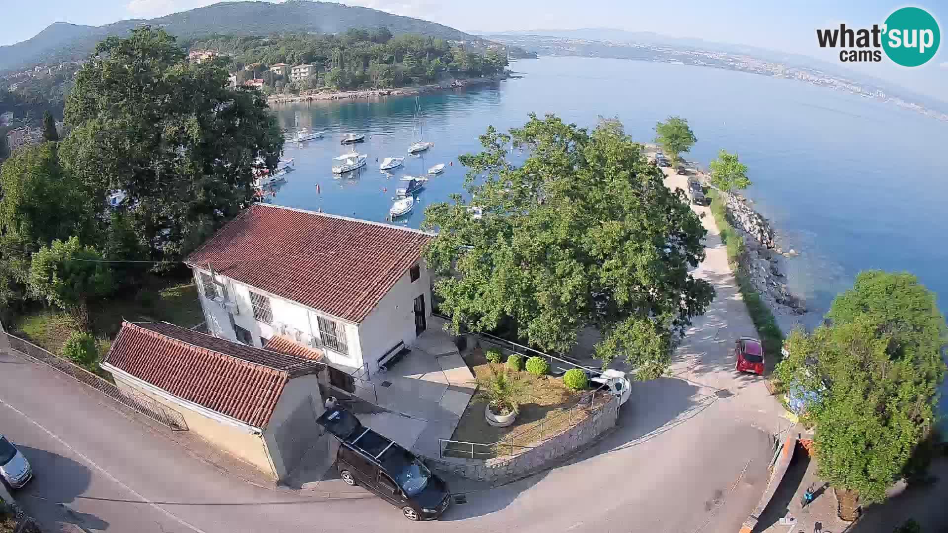 Webcam porto Ika – Vista LIVE sul porto e le luci di Opatija