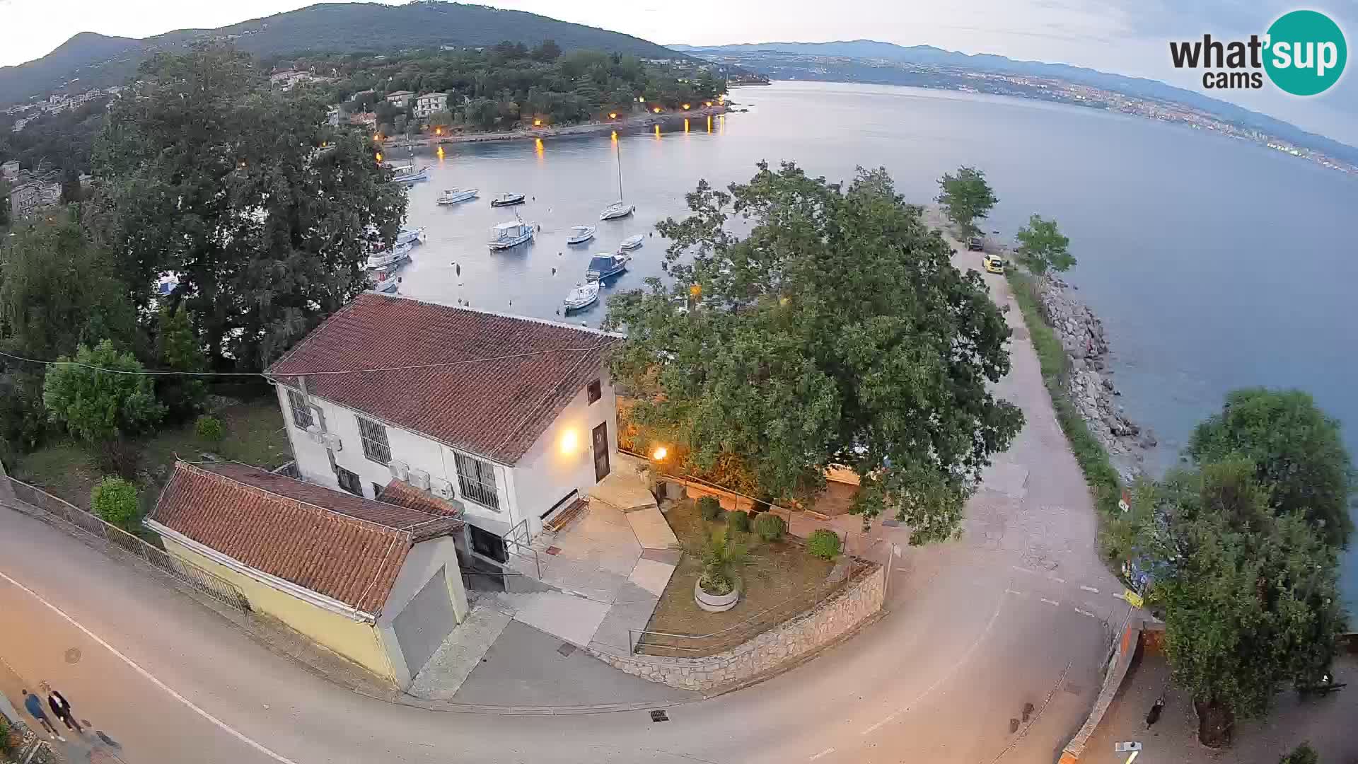 Webcam Ika Hafen – LIVE Blick auf den Hafen und die Lichter von Opatija