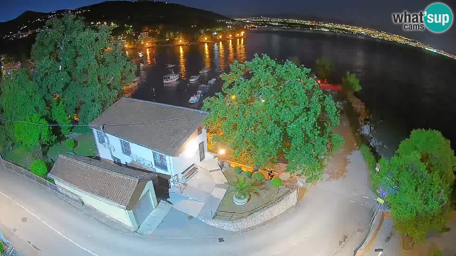 Webcam port d’Ika – Vue en direct et lumières d’Opatija