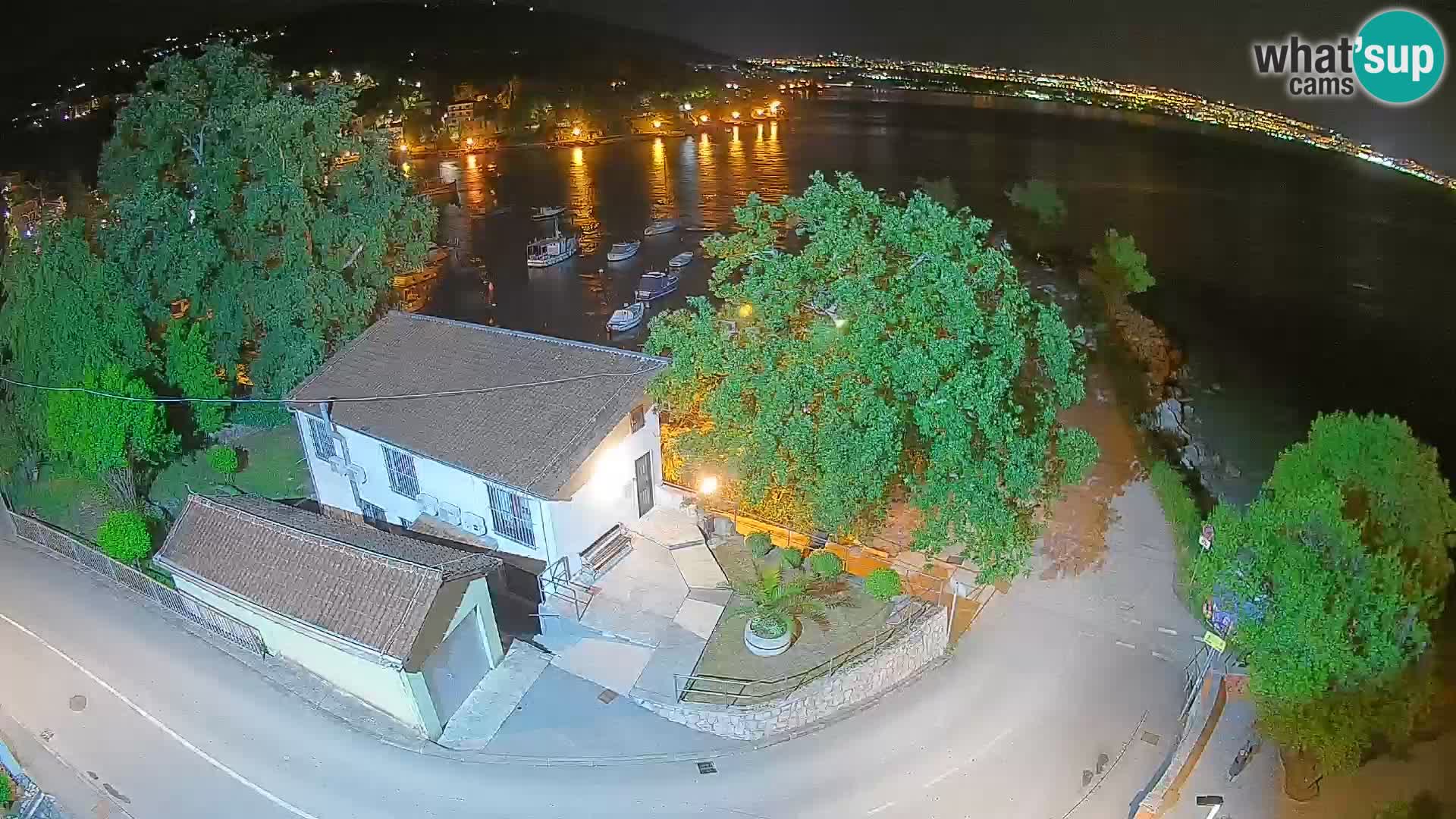 Webcam port d’Ika – Vue en direct et lumières d’Opatija