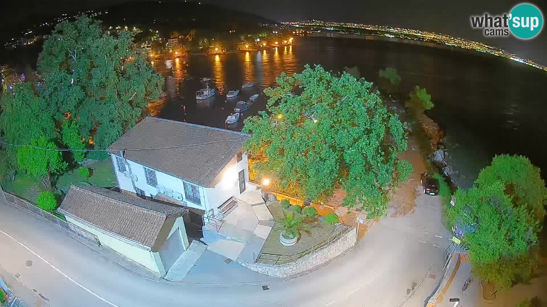 Webcam Ika Hafen – LIVE Blick auf den Hafen und die Lichter von Opatija
