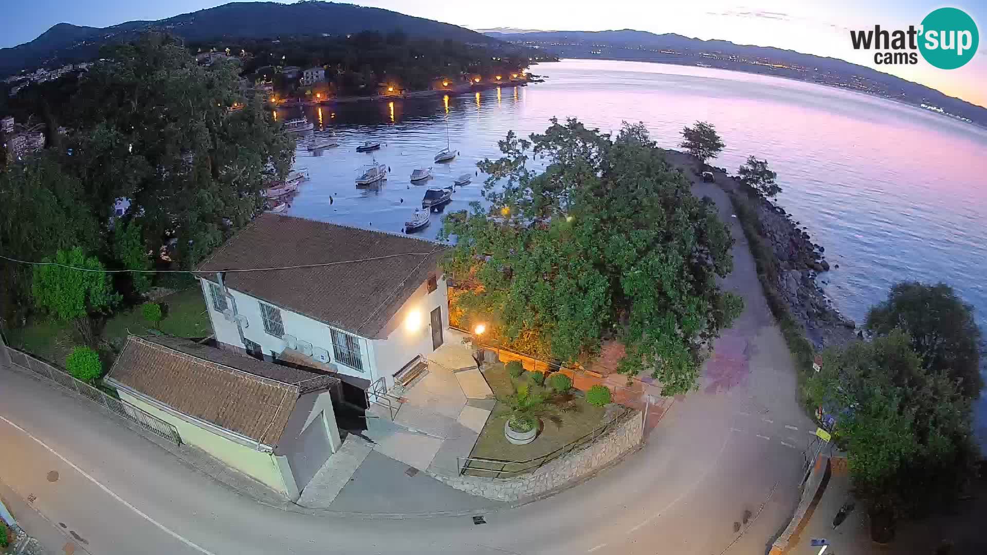 Webcam Ika Hafen – LIVE Blick auf den Hafen und die Lichter von Opatija