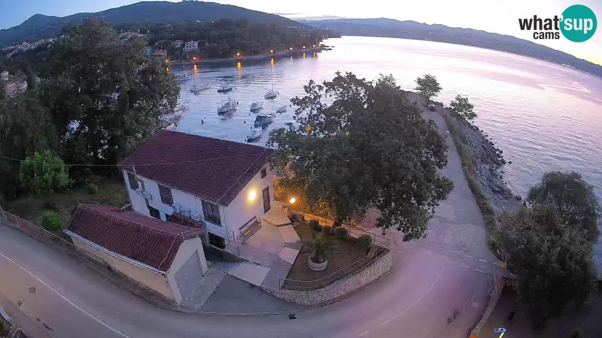 Webcam port d’Ika – Vue en direct et lumières d’Opatija