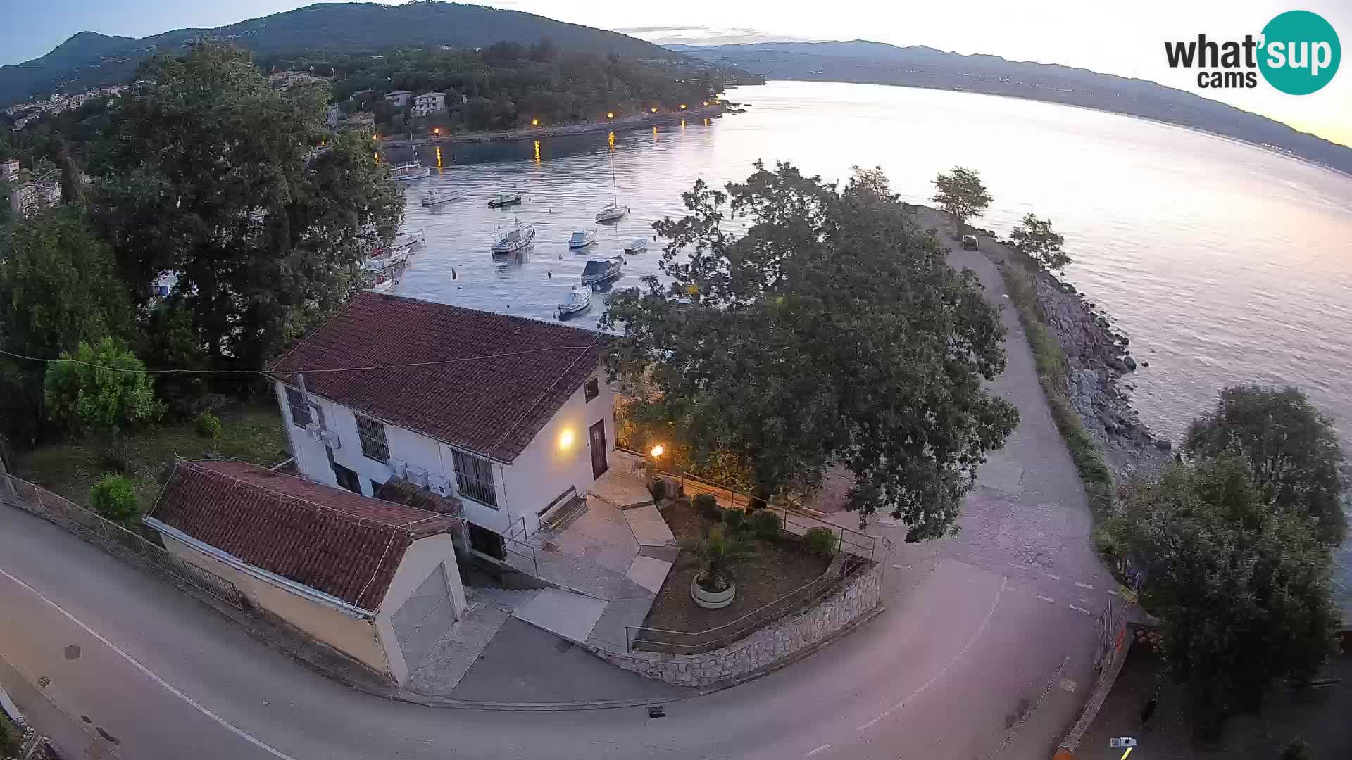 Webcam port d’Ika – Vue en direct et lumières d’Opatija