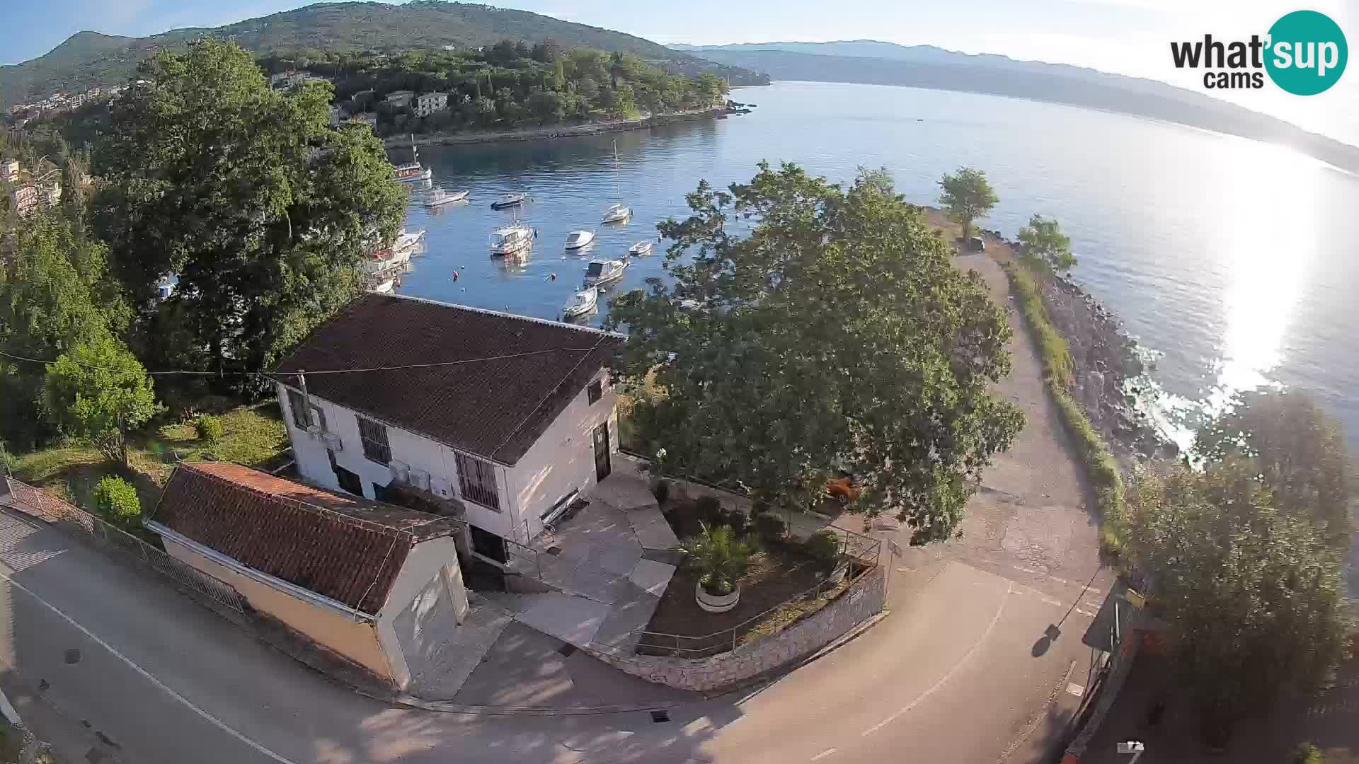 Webcam port d’Ika – Vue en direct et lumières d’Opatija