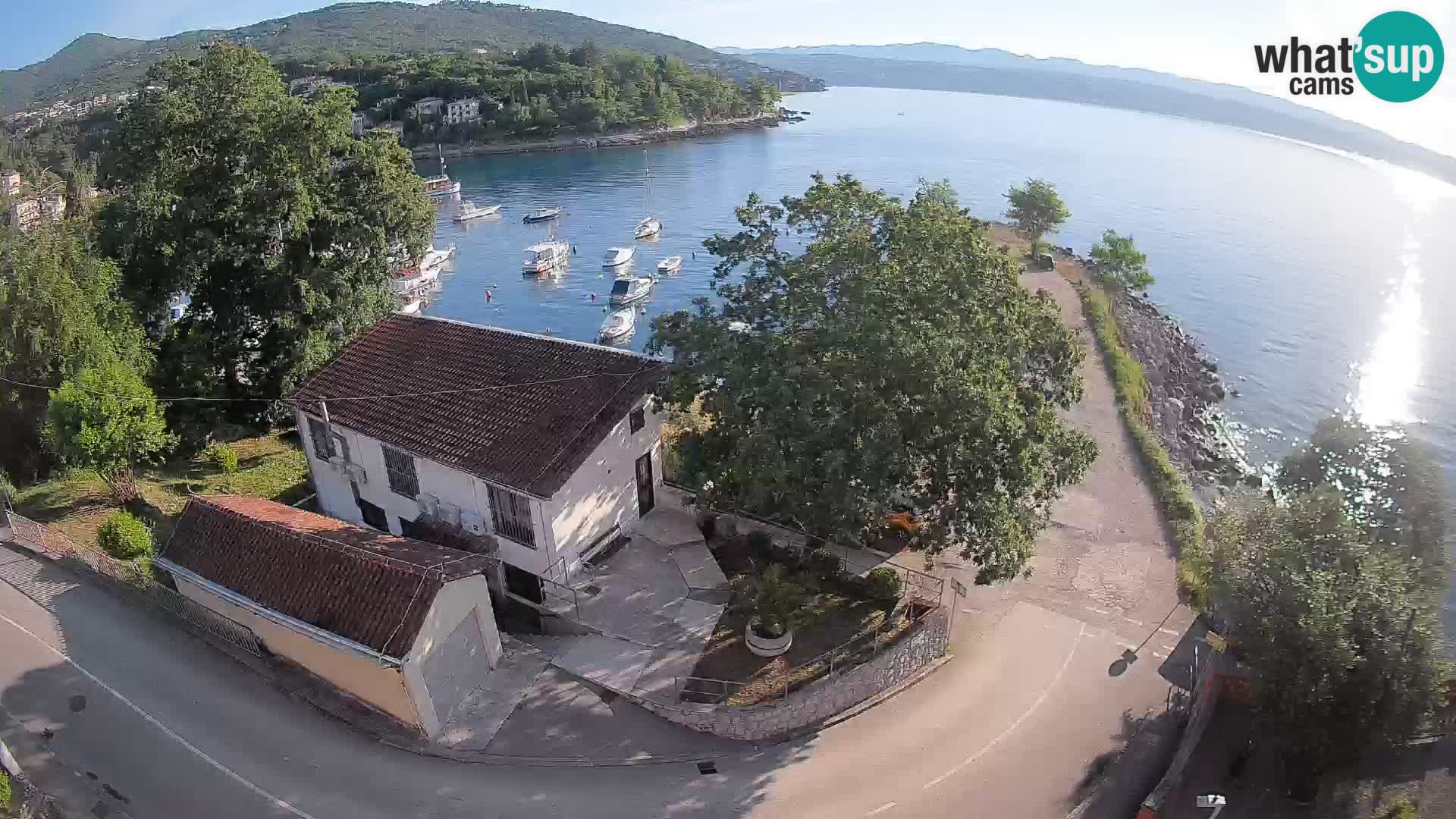 Webcam porto Ika – Vista LIVE sul porto e le luci di Opatija