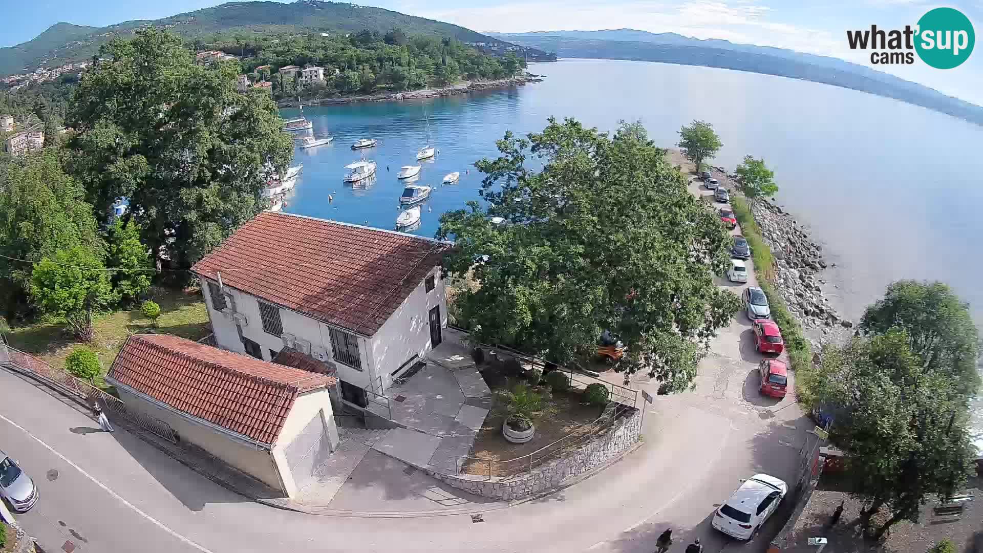 Webcam puerto de Ika – Vista en directo y luces de Opatija