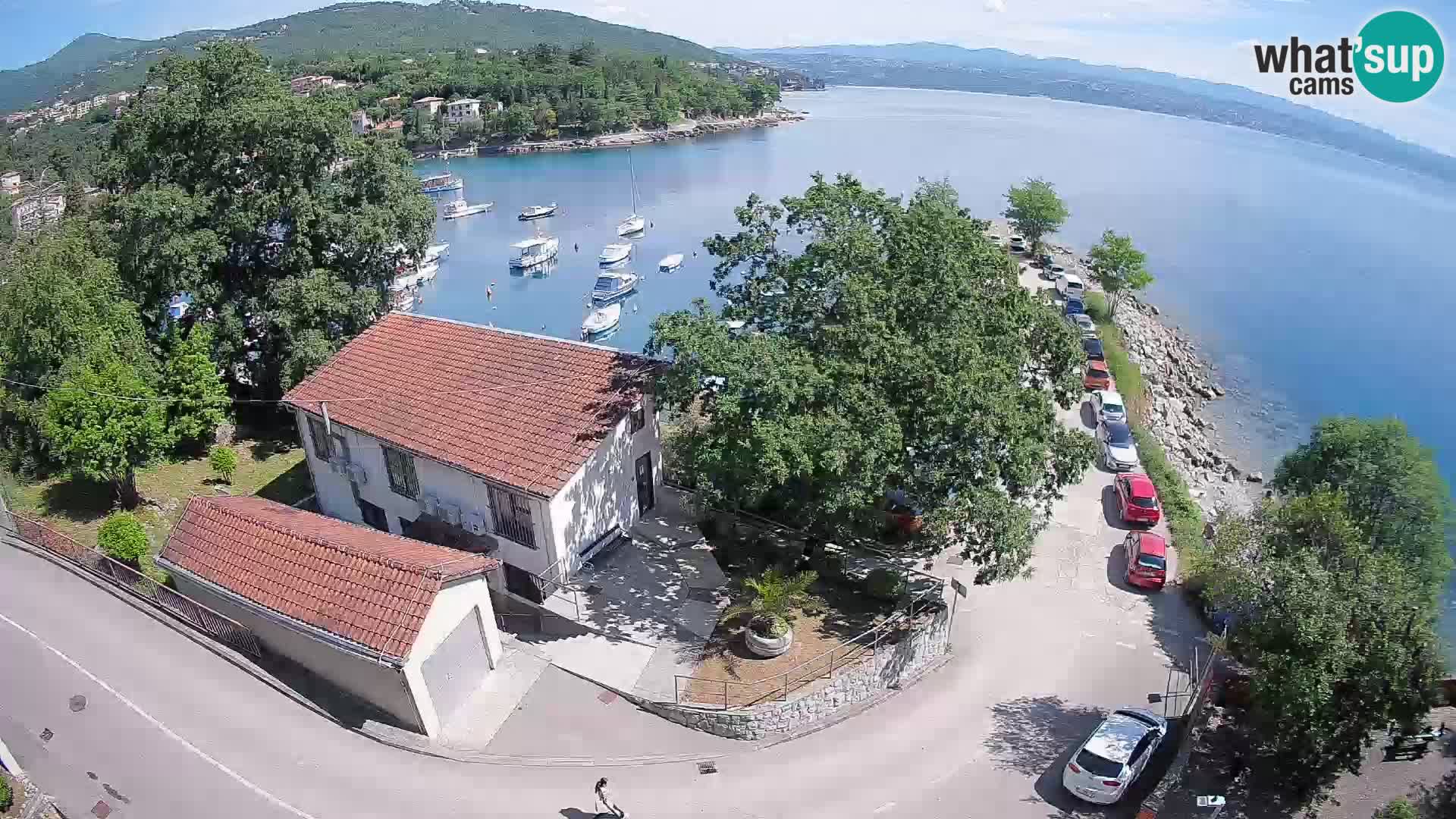 Webcam puerto de Ika – Vista en directo y luces de Opatija