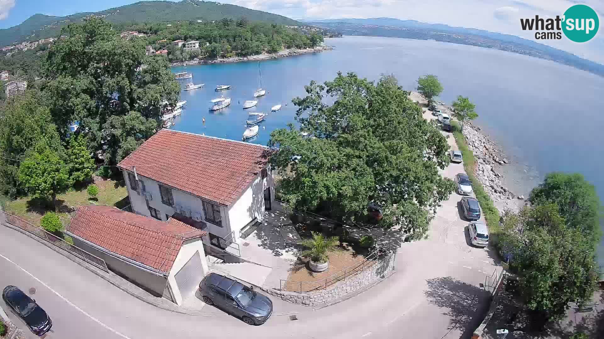 Webcam port d’Ika – Vue en direct et lumières d’Opatija
