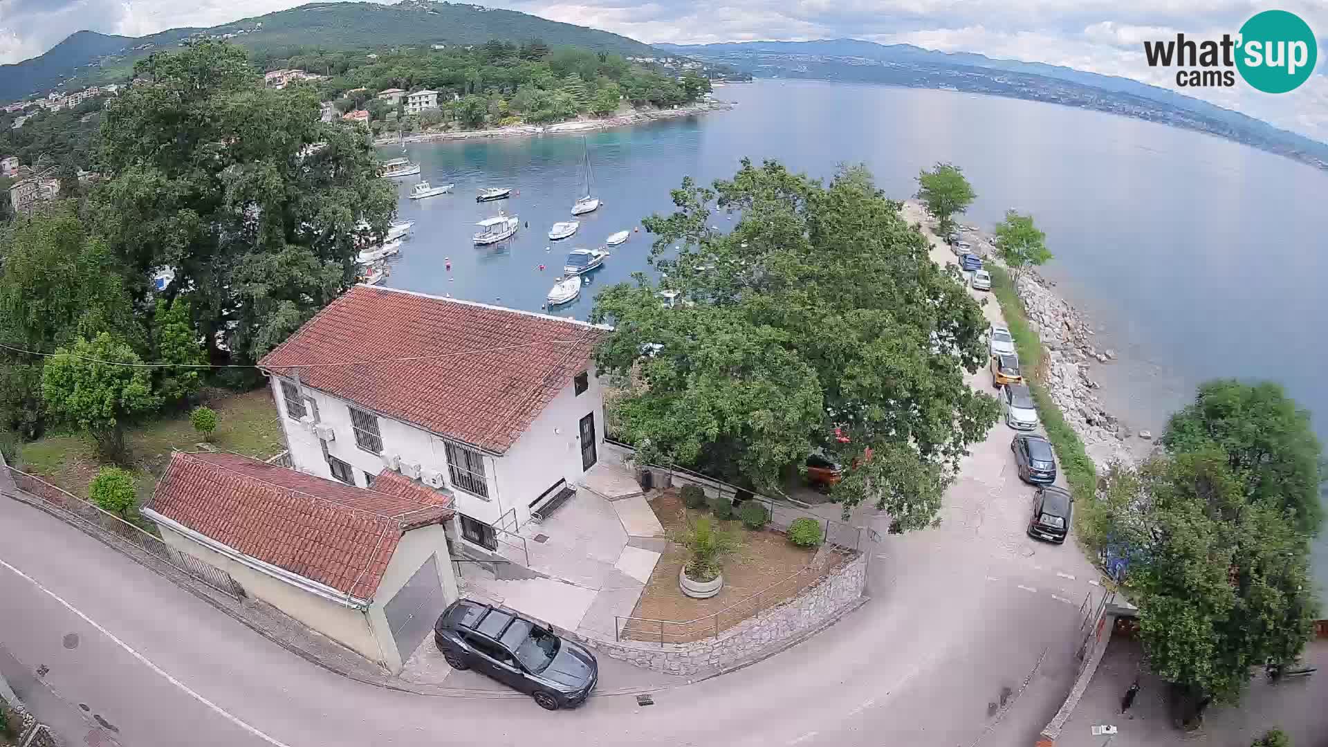 Webcam puerto de Ika – Vista en directo y luces de Opatija