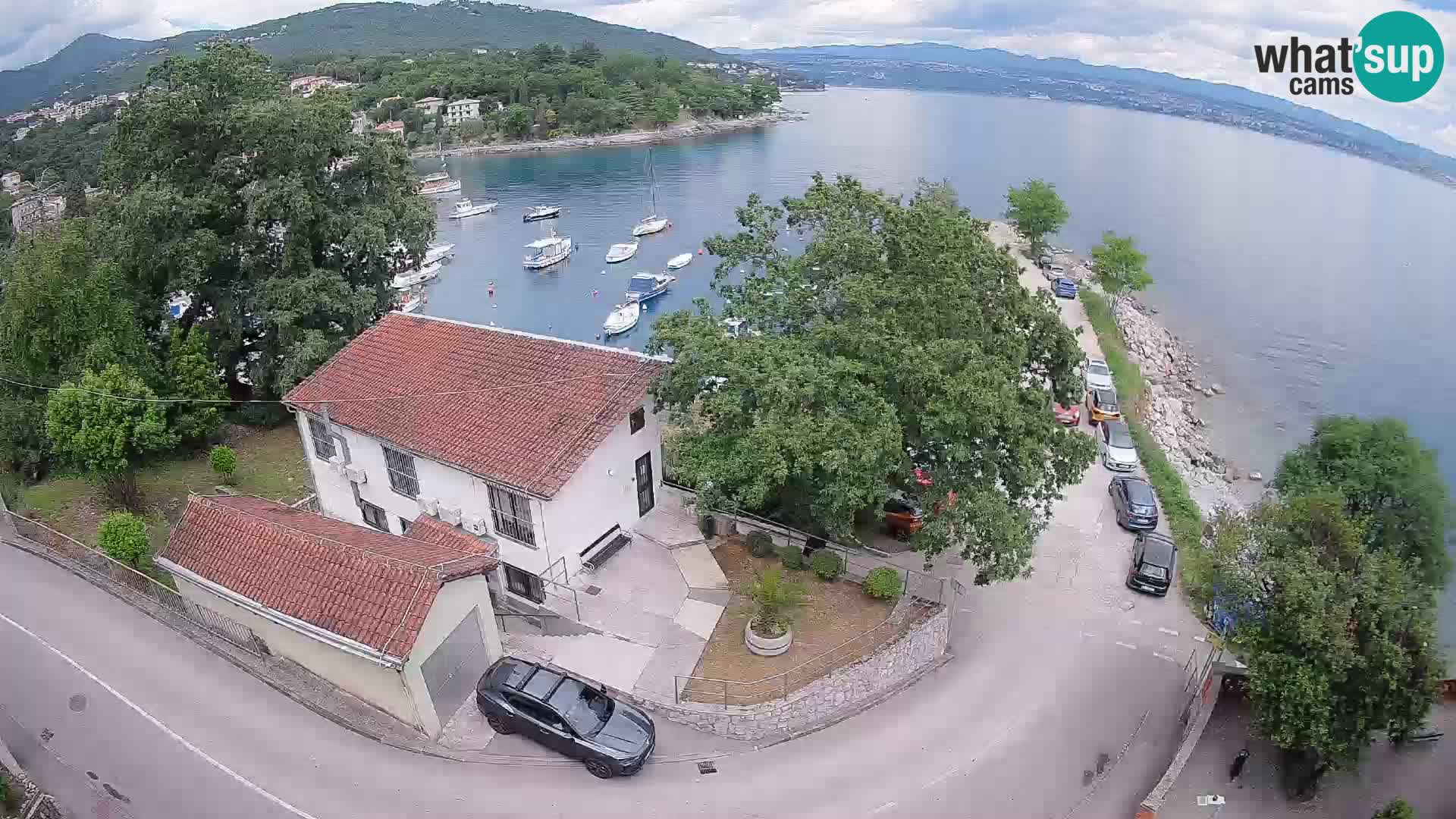 Webcam port d’Ika – Vue en direct et lumières d’Opatija