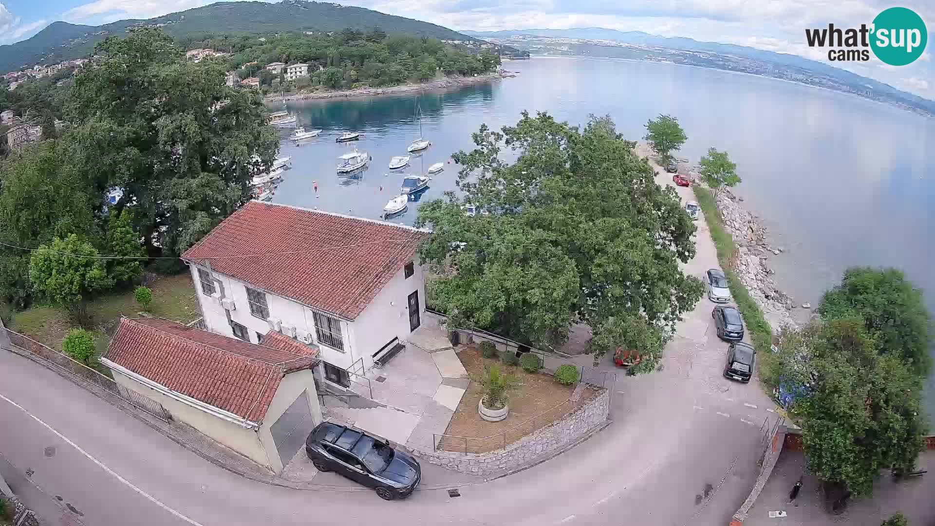 Webcam porto Ika – Vista LIVE sul porto e le luci di Opatija