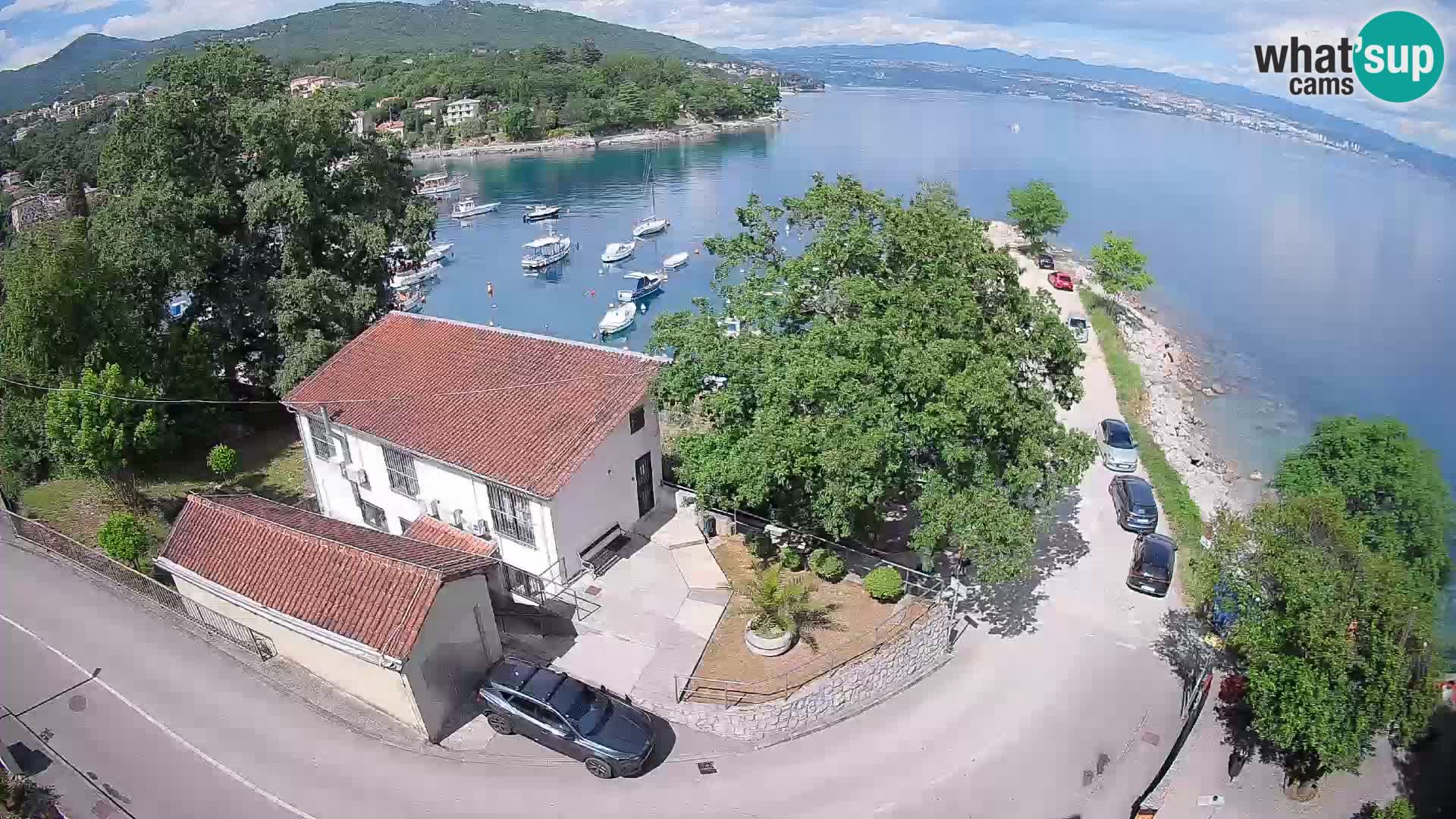 Webcam porto Ika – Vista LIVE sul porto e le luci di Opatija