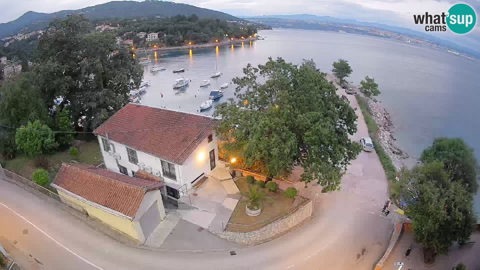 Webcam porto Ika – Vista LIVE sul porto e le luci di Opatija