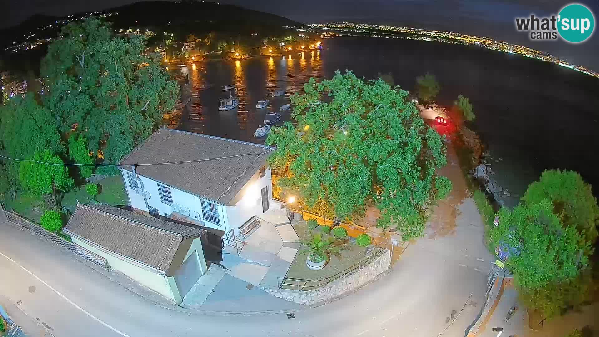 Webcam port d’Ika – Vue en direct et lumières d’Opatija