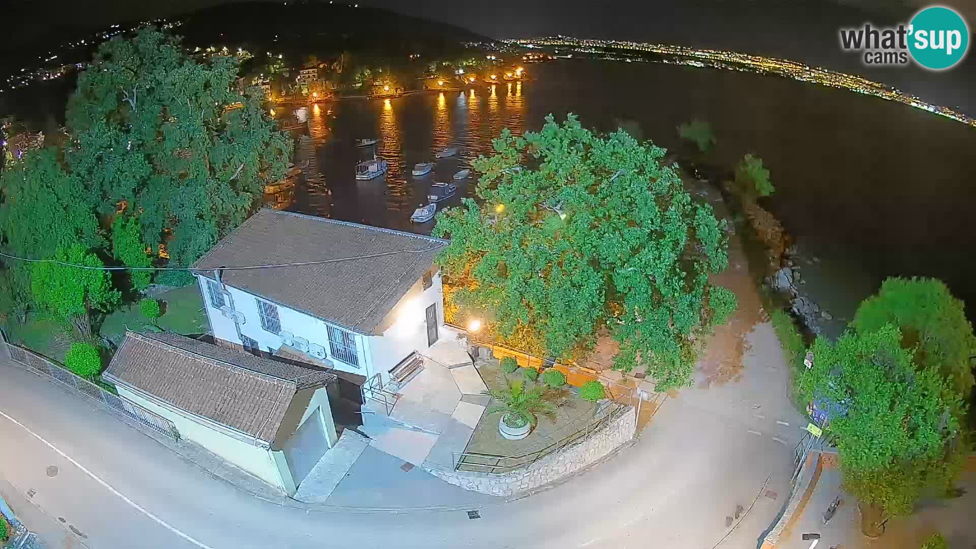 Webcam port d’Ika – Vue en direct et lumières d’Opatija