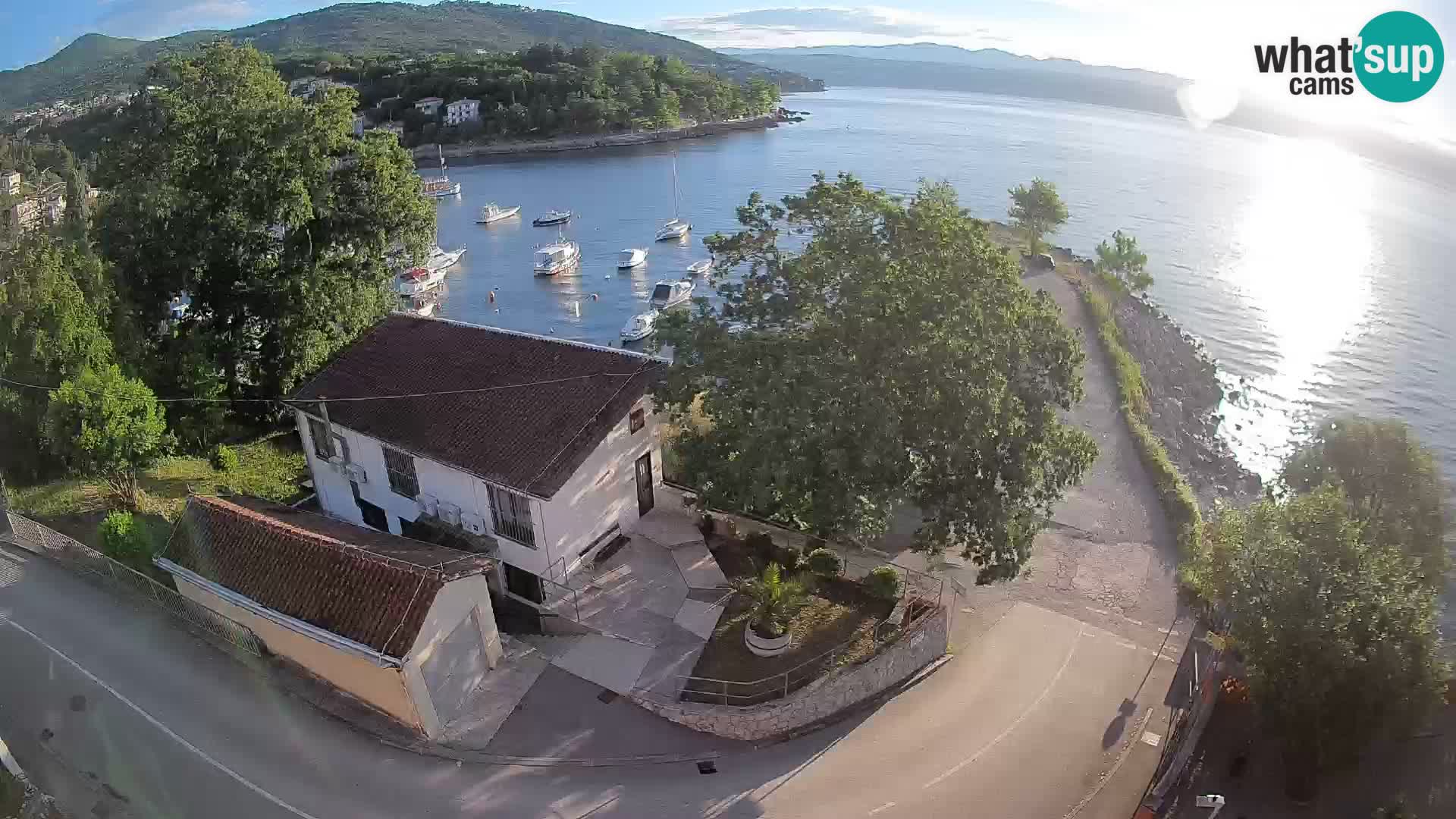 Webcam porto Ika – Vista LIVE sul porto e le luci di Opatija