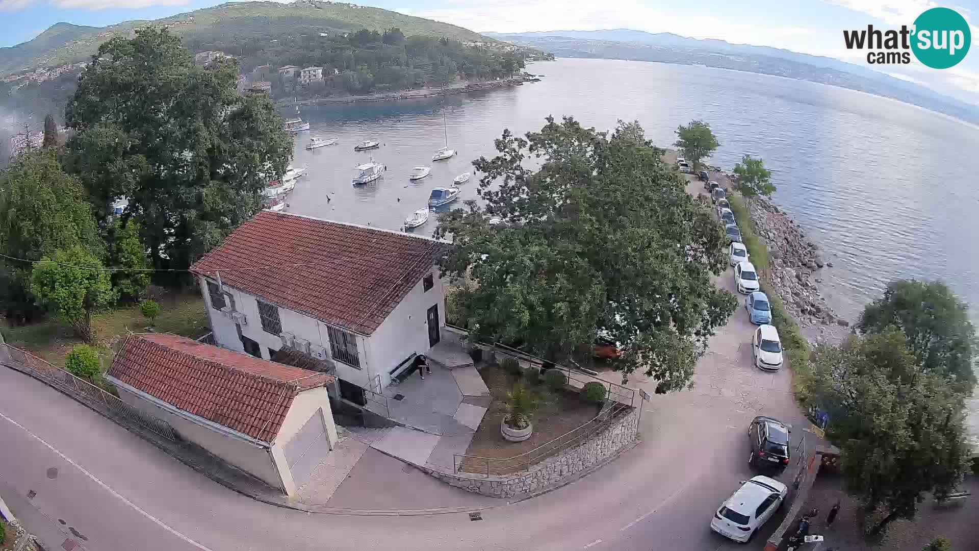 Webcam puerto de Ika – Vista en directo y luces de Opatija