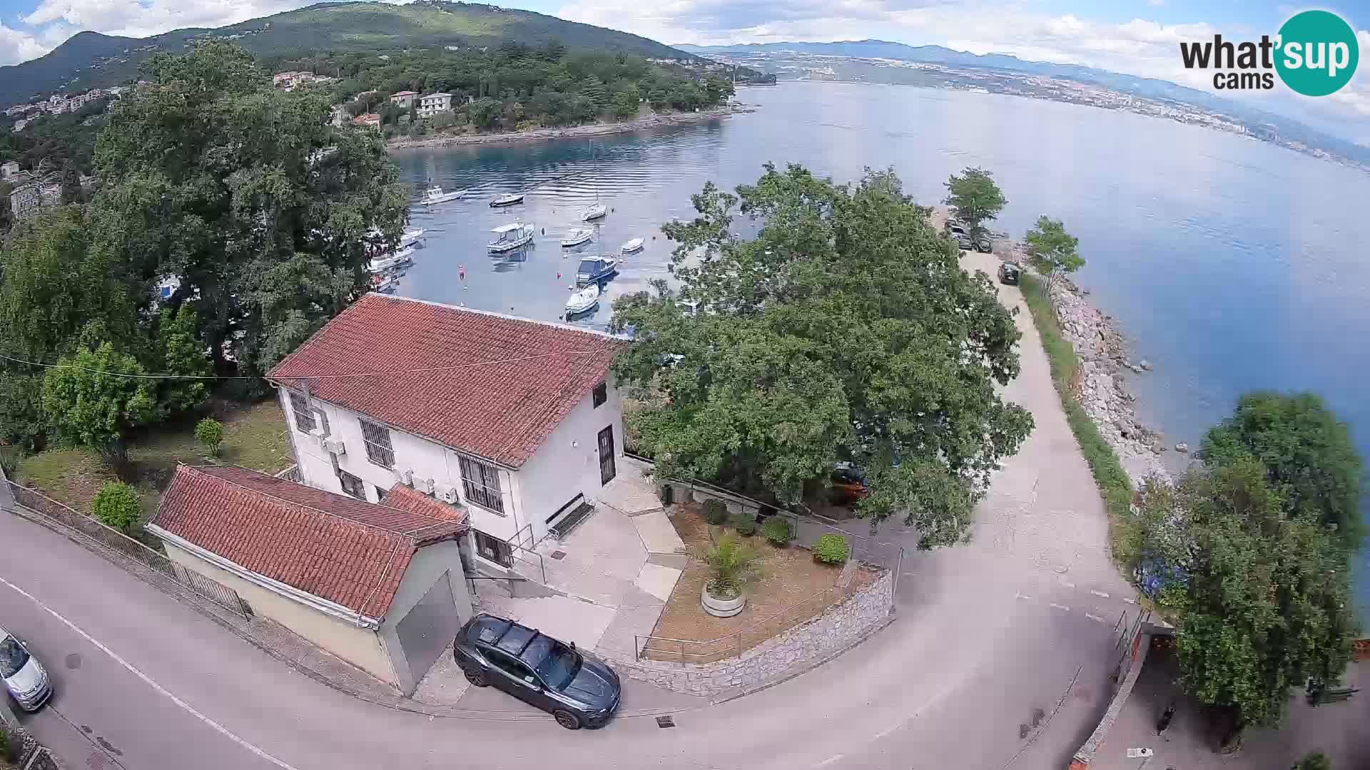 Webcam porto Ika – Vista LIVE sul porto e le luci di Opatija