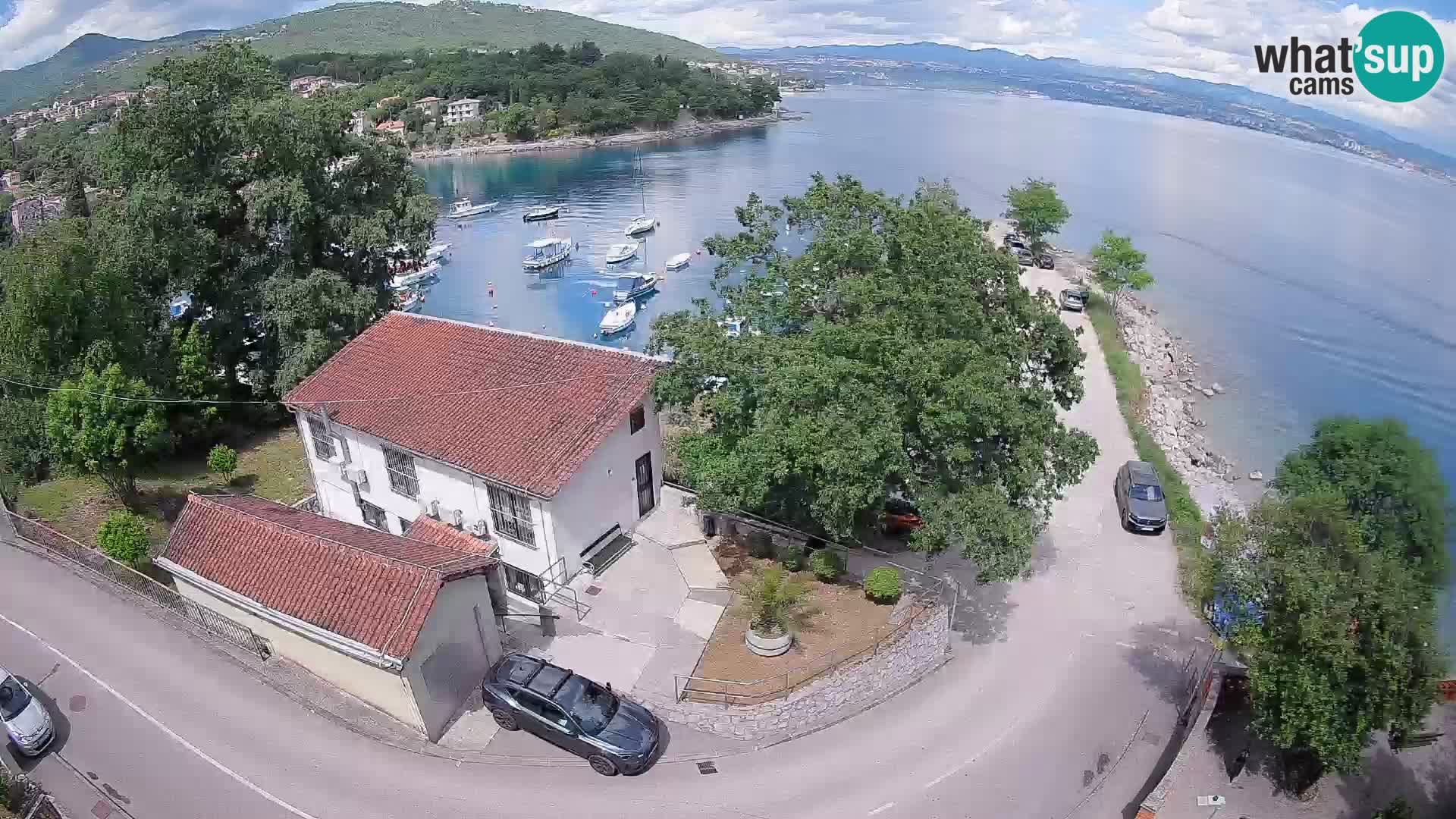 Webcam port d’Ika – Vue en direct et lumières d’Opatija
