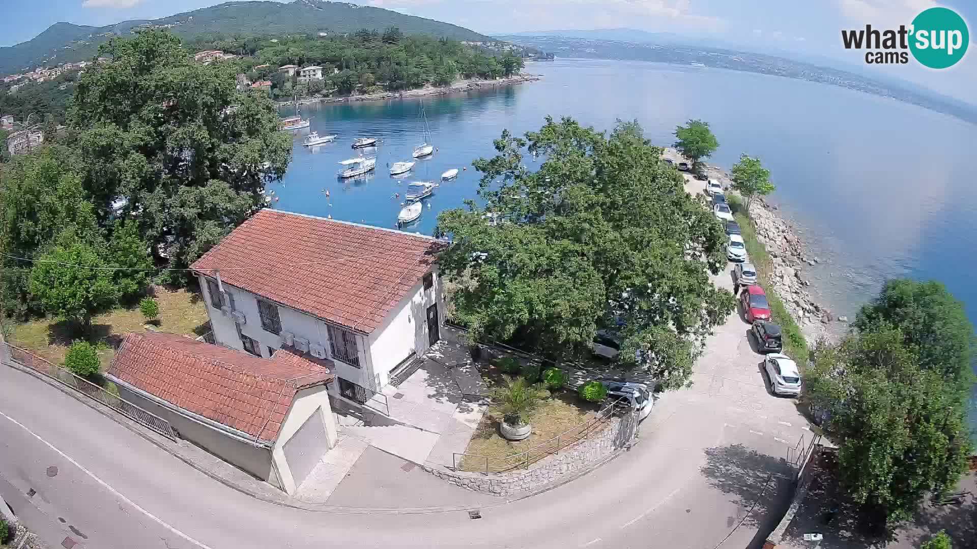 Webcam puerto de Ika – Vista en directo y luces de Opatija