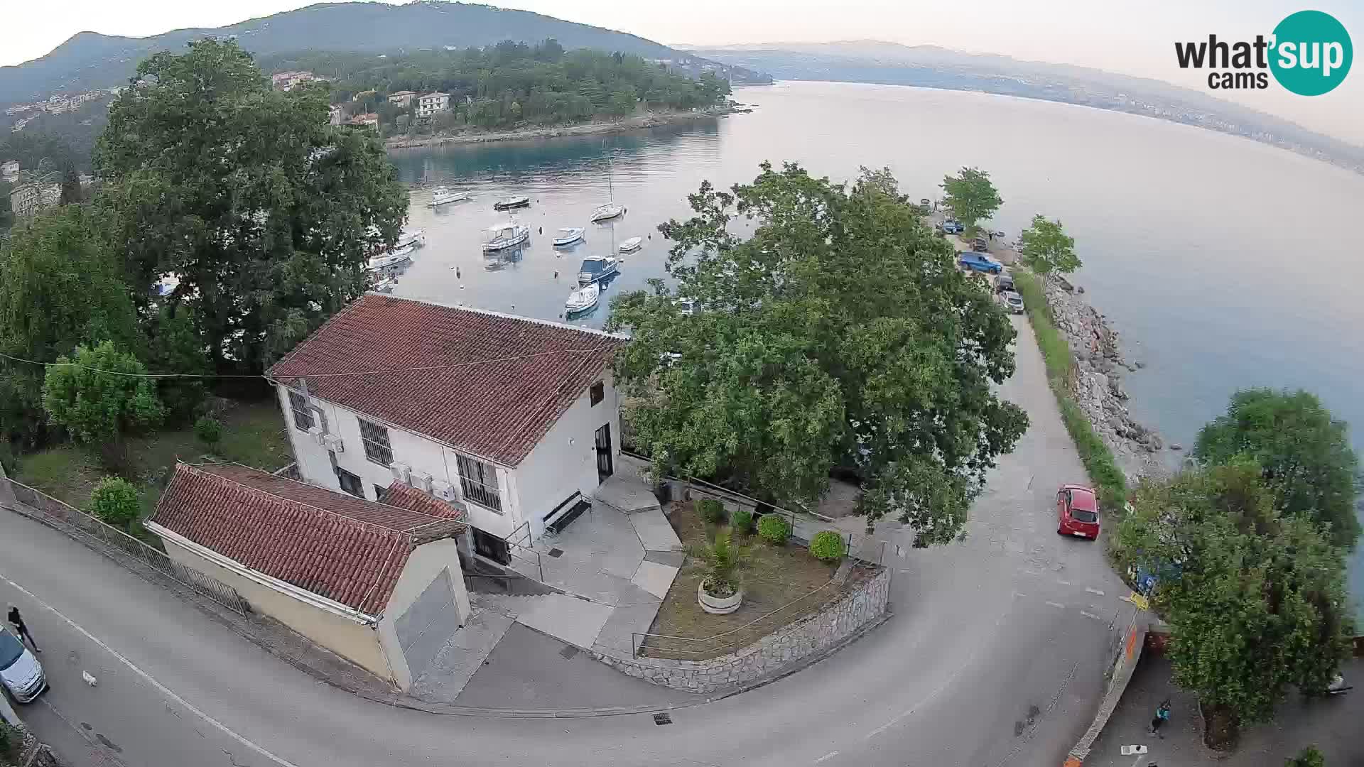 Webcam puerto de Ika – Vista en directo y luces de Opatija