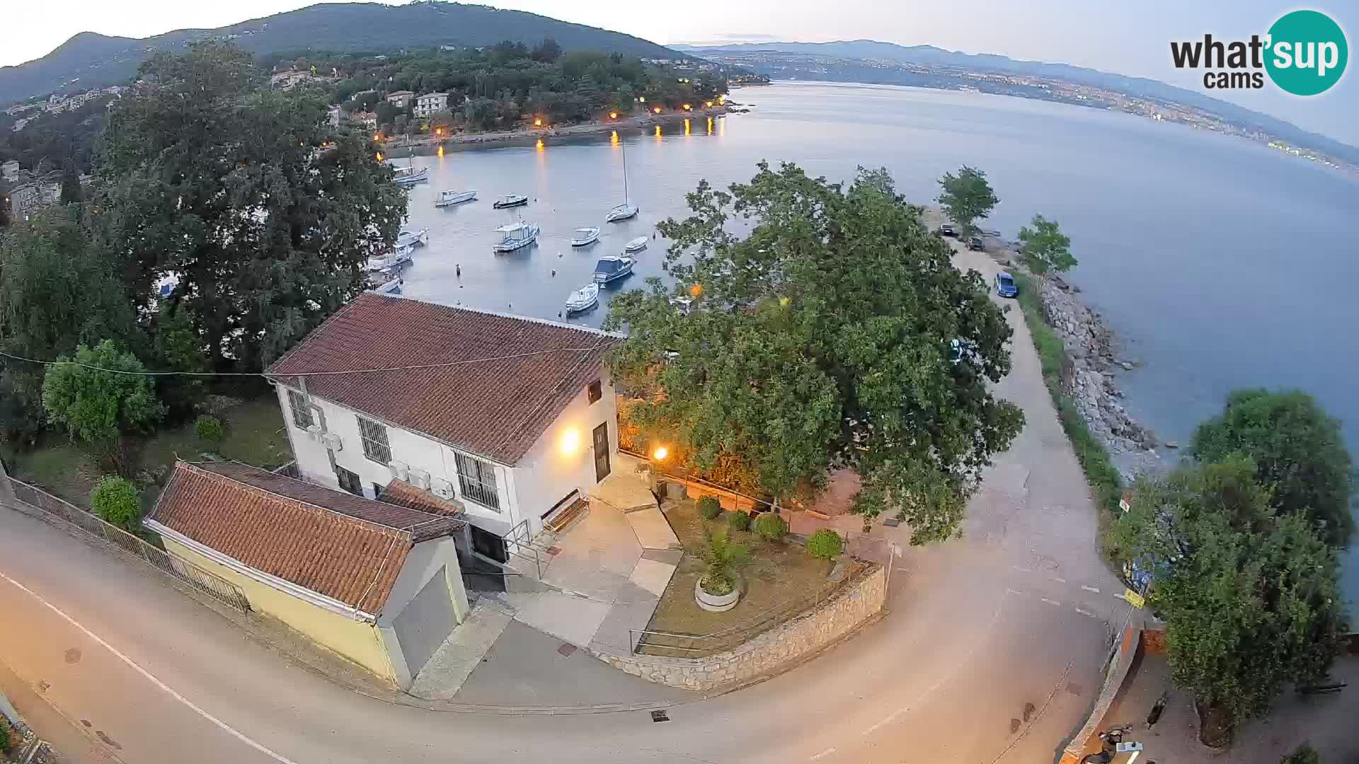 Webcam Ika Hafen – LIVE Blick auf den Hafen und die Lichter von Opatija