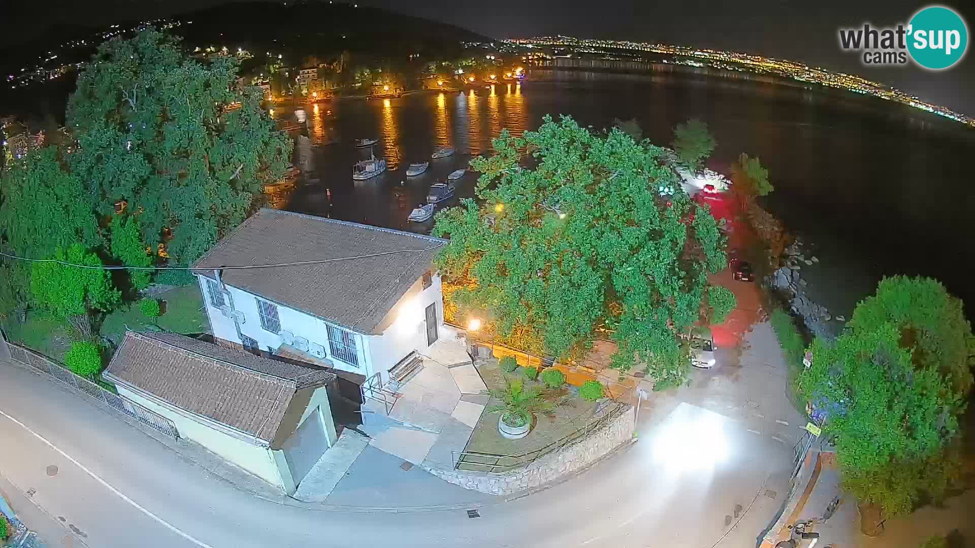 Webcam port d’Ika – Vue en direct et lumières d’Opatija