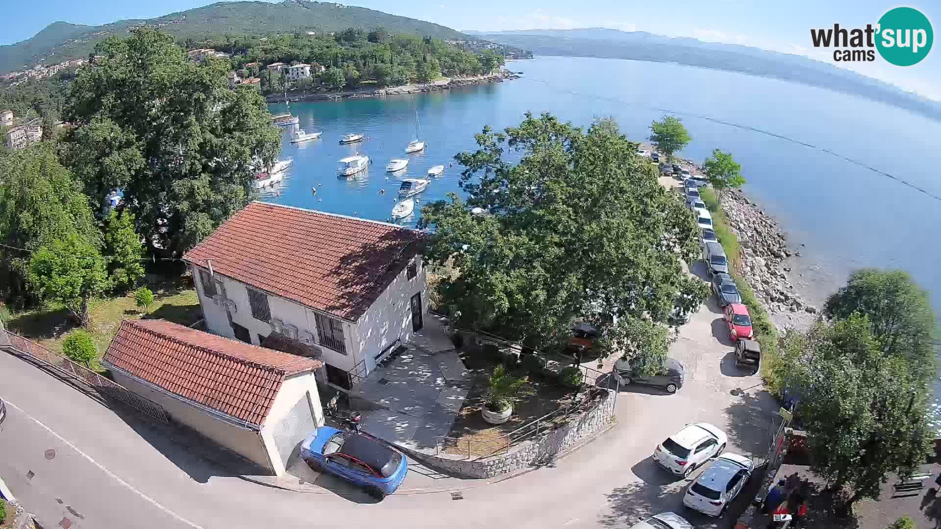 Webcam puerto de Ika – Vista en directo y luces de Opatija
