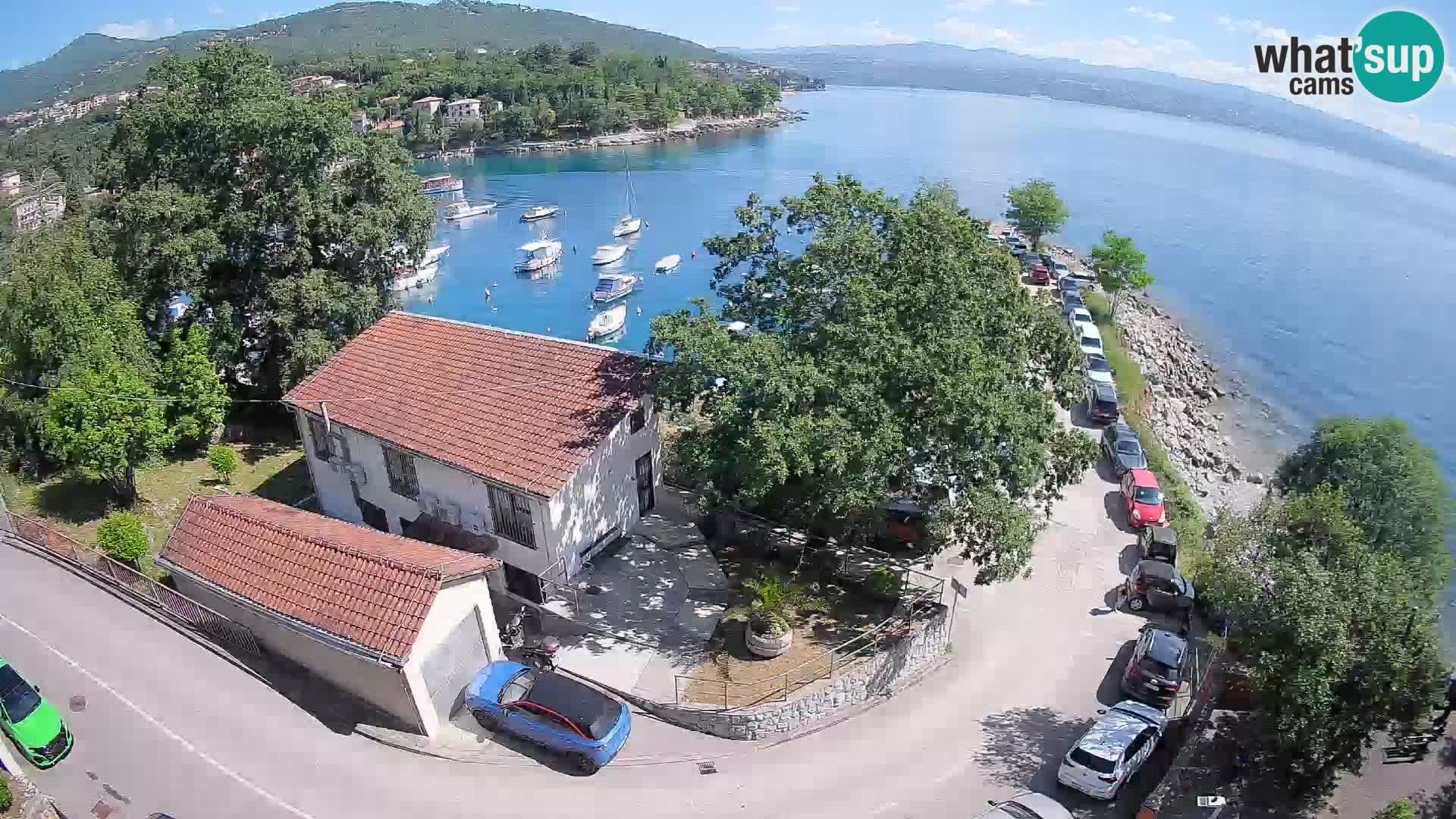 Webcam puerto de Ika – Vista en directo y luces de Opatija
