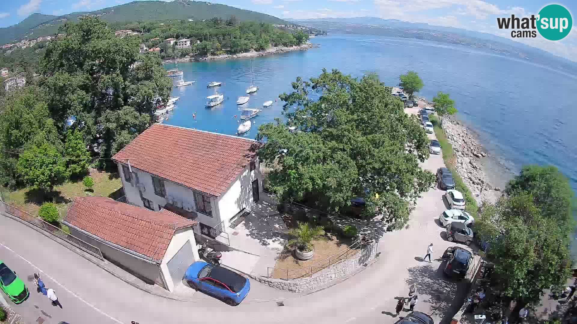 Webcam porto Ika – Vista LIVE sul porto e le luci di Opatija