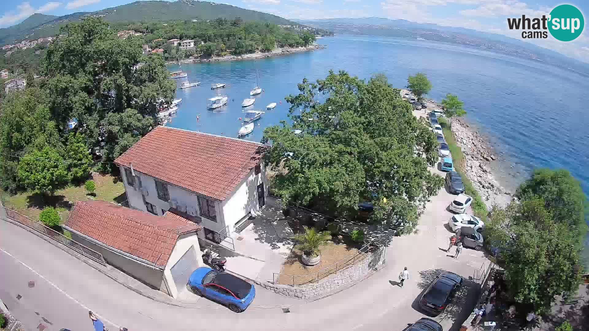 Webcam porto Ika – Vista LIVE sul porto e le luci di Opatija
