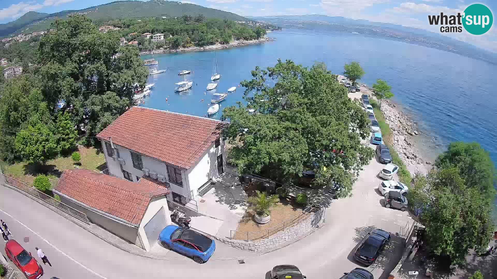 Webcam port d’Ika – Vue en direct et lumières d’Opatija