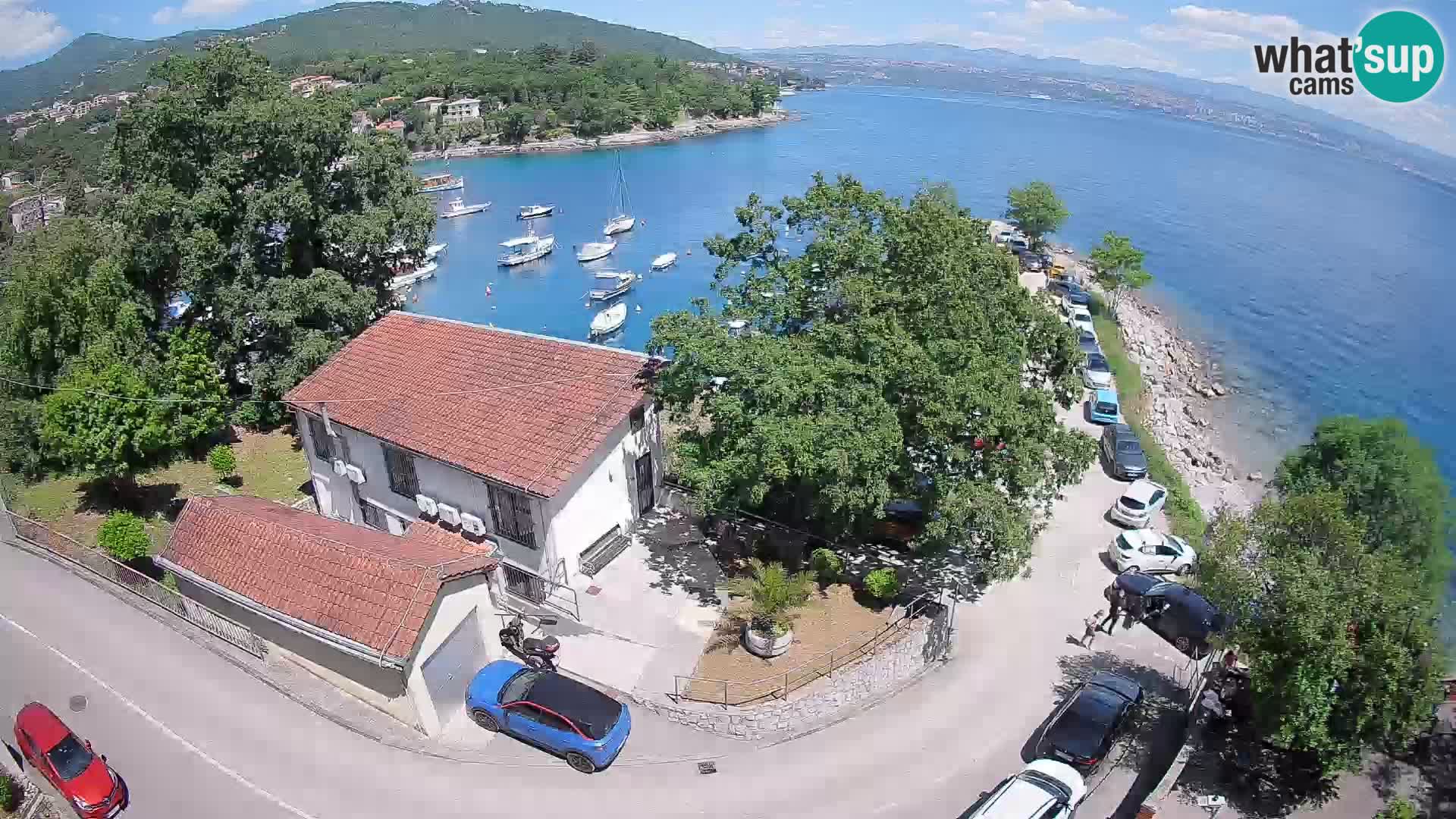 Webcam porto Ika – Vista LIVE sul porto e le luci di Opatija