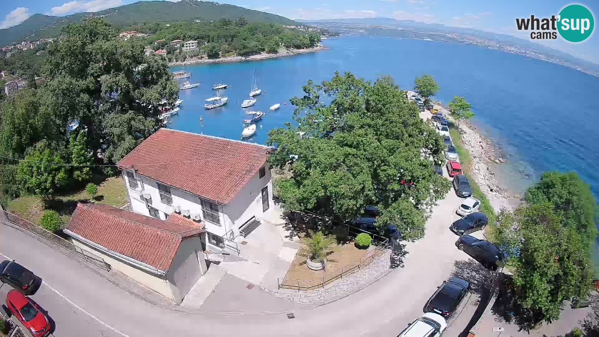 Webcam puerto de Ika – Vista en directo y luces de Opatija