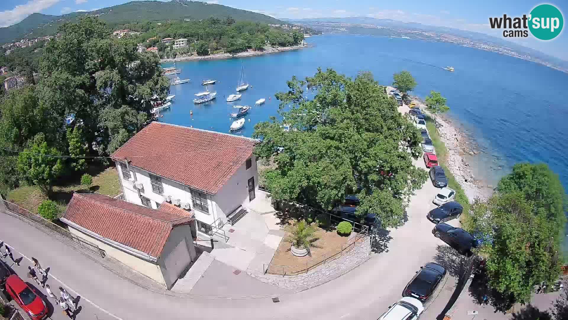 Webcam porto Ika – Vista LIVE sul porto e le luci di Opatija
