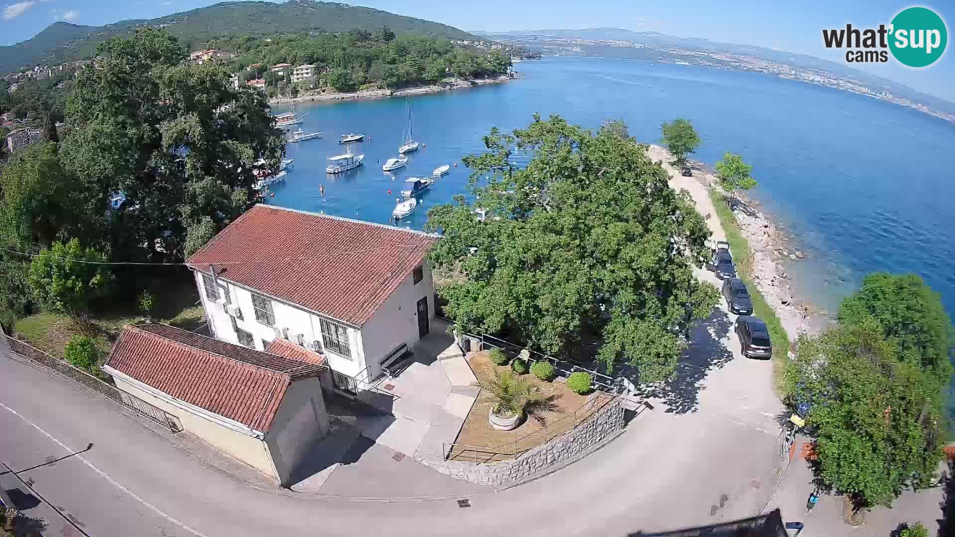 Webcam porto Ika – Vista LIVE sul porto e le luci di Opatija