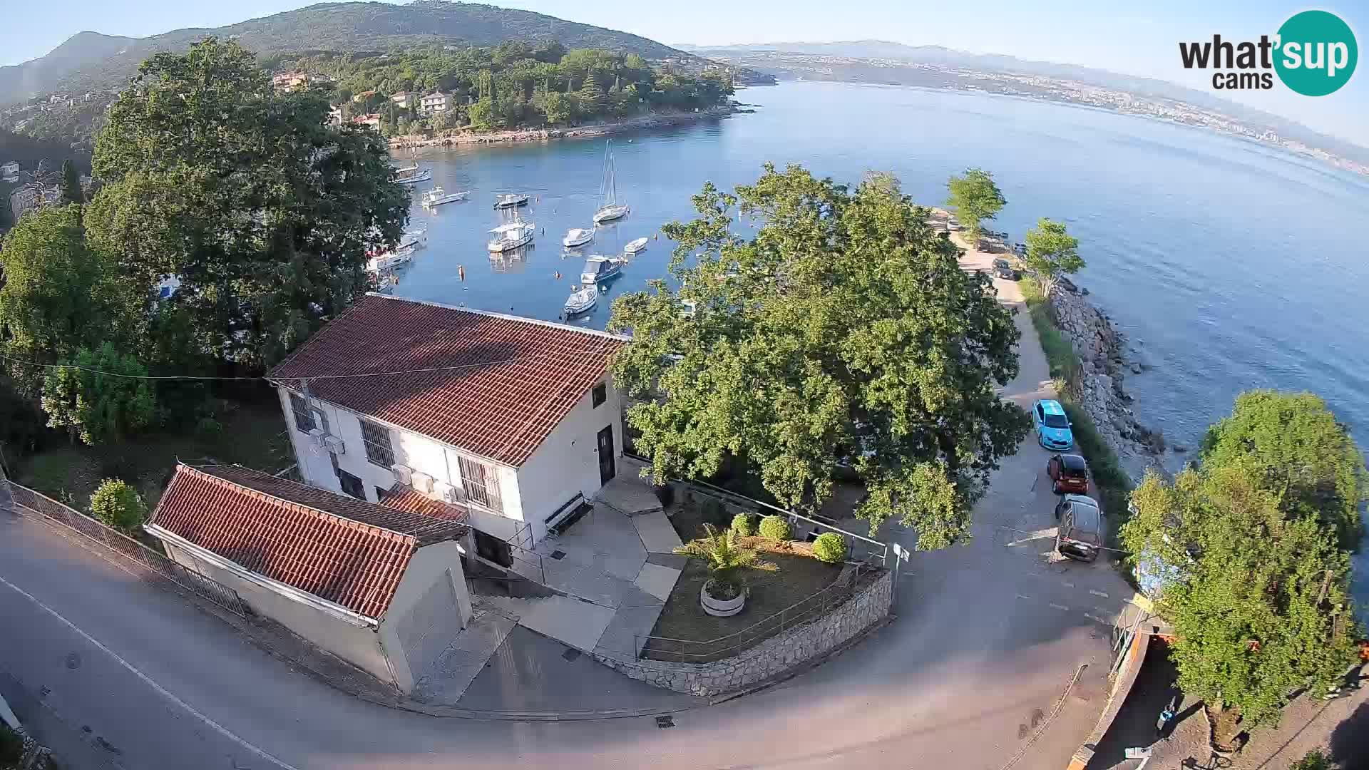 Webcam port d’Ika – Vue en direct et lumières d’Opatija