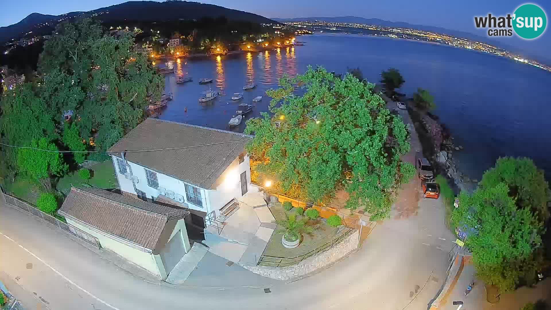 Webcam Ika Hafen – LIVE Blick auf den Hafen und die Lichter von Opatija