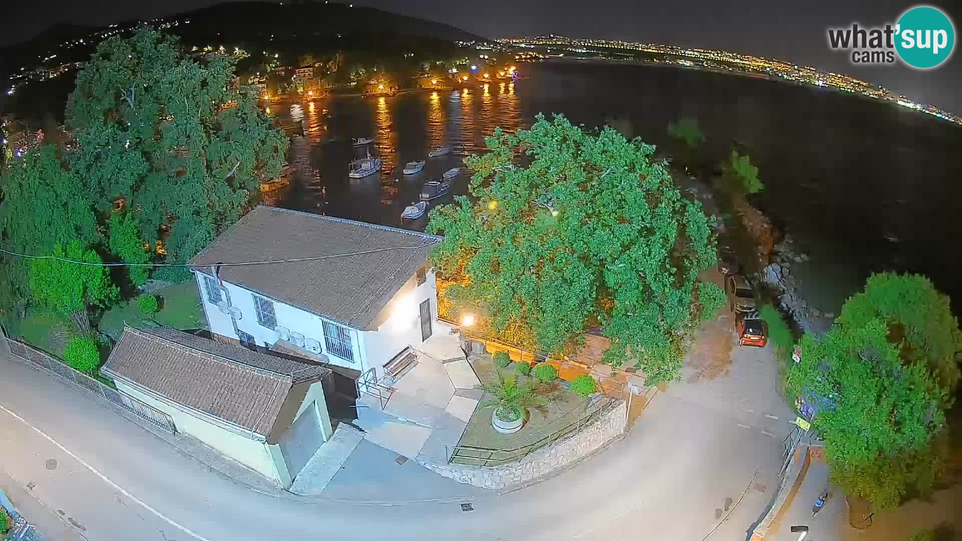 Webcam port d’Ika – Vue en direct et lumières d’Opatija