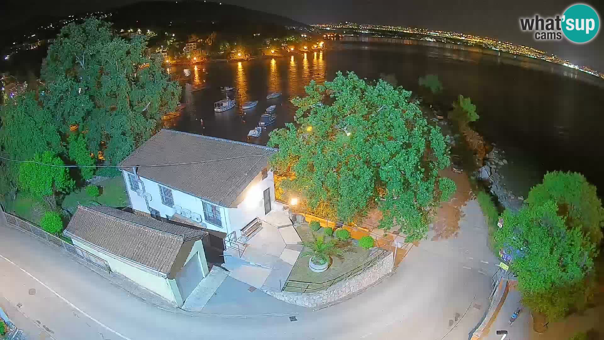Webcam port d’Ika – Vue en direct et lumières d’Opatija