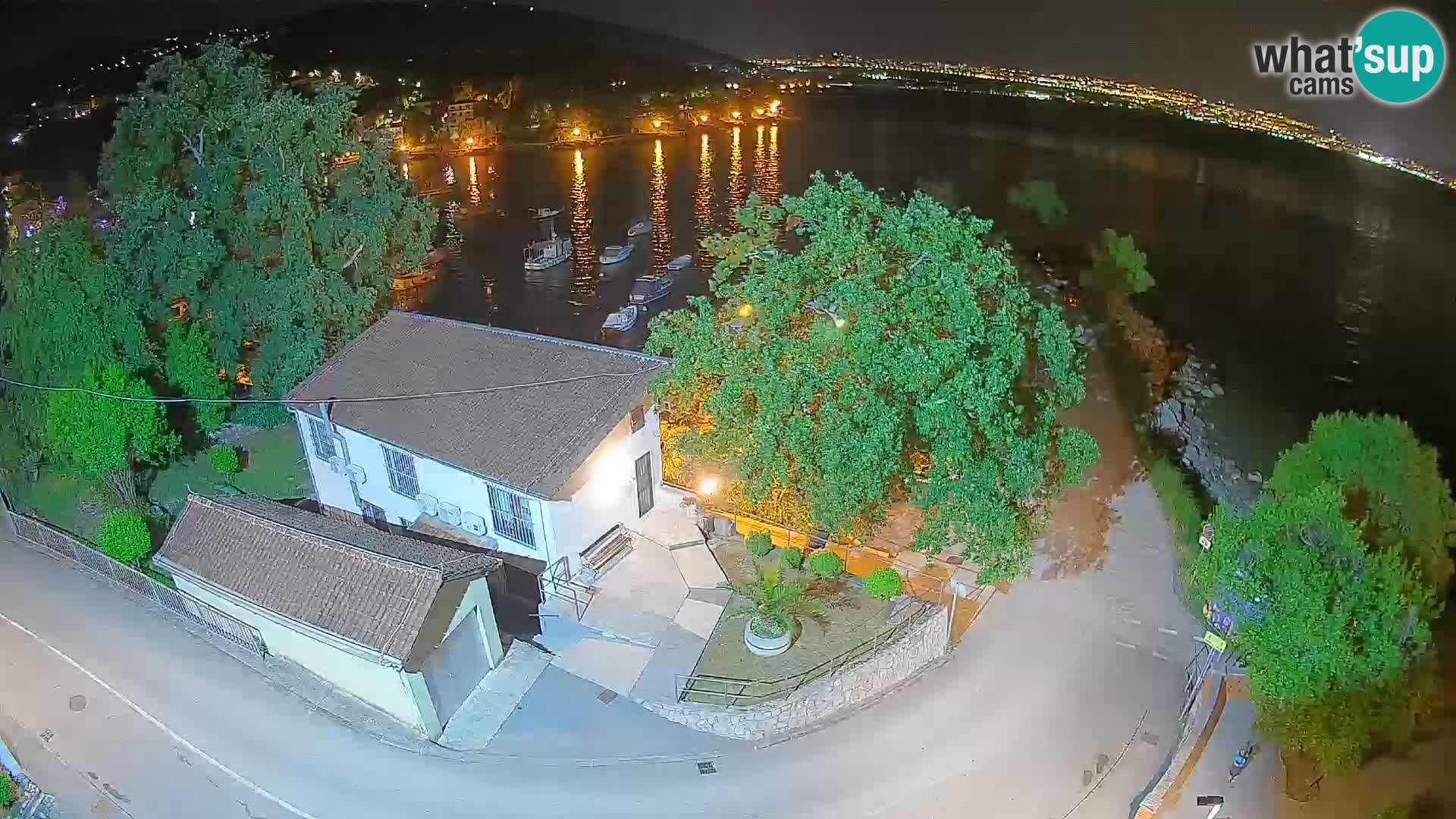 Webcam port d’Ika – Vue en direct et lumières d’Opatija