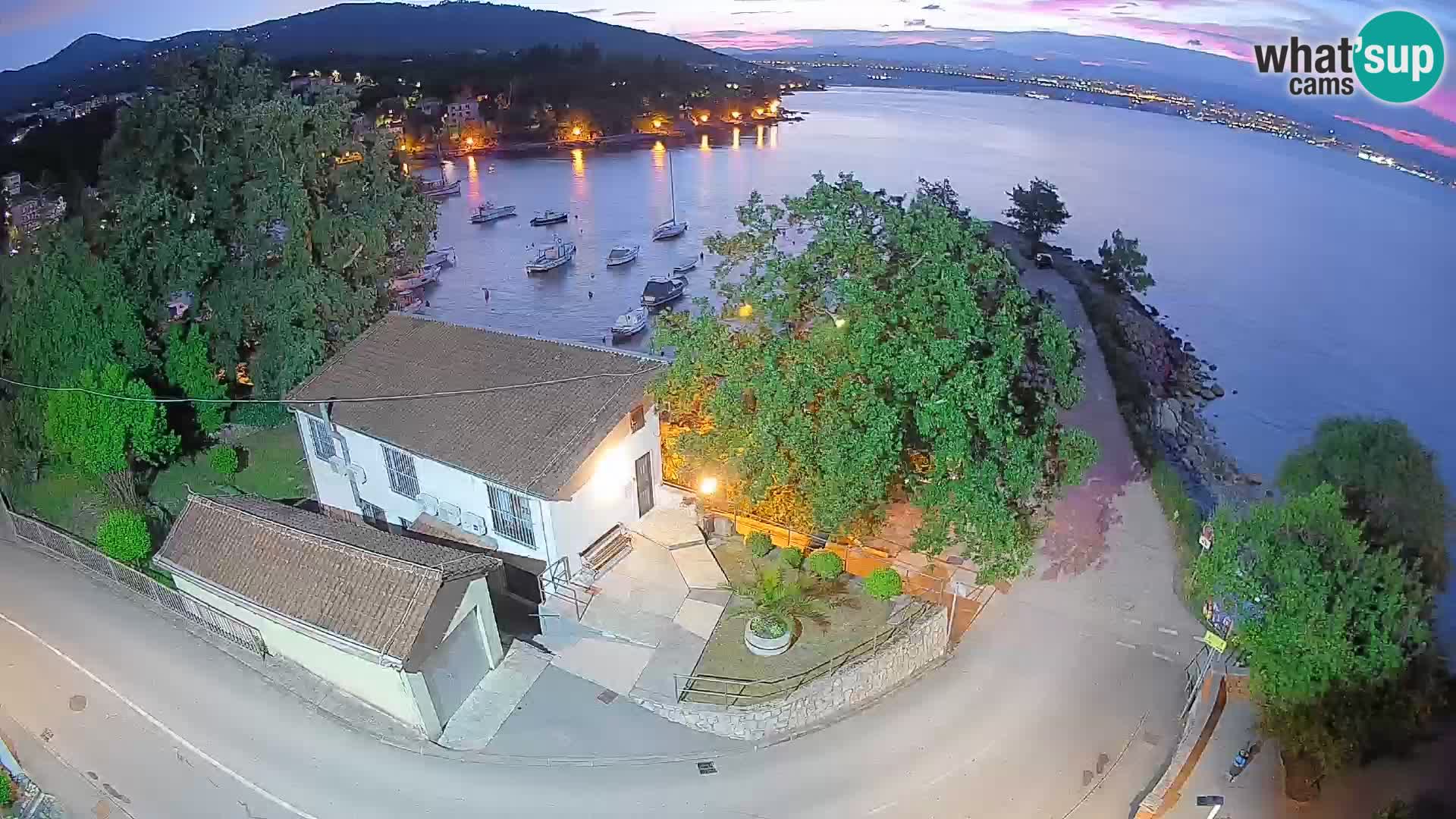 Webcam Ika Hafen – LIVE Blick auf den Hafen und die Lichter von Opatija