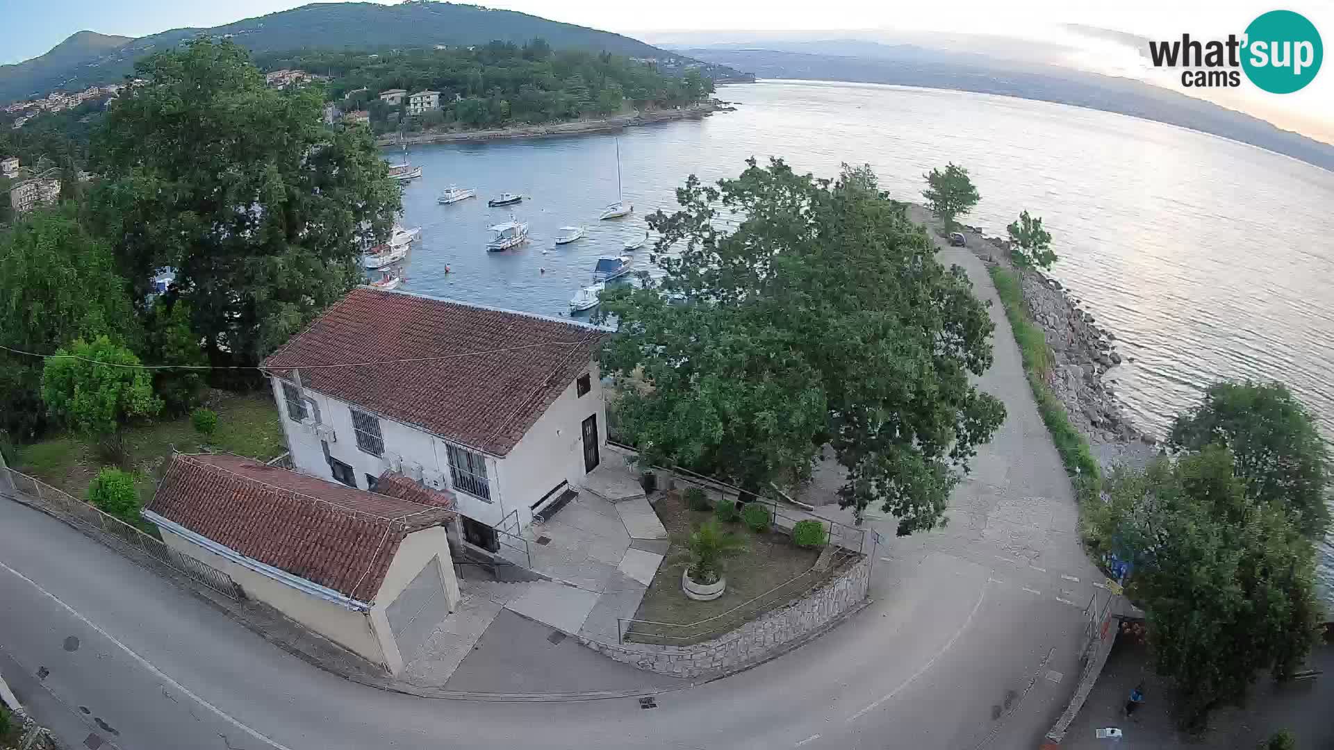 Webcam porto Ika – Vista LIVE sul porto e le luci di Opatija