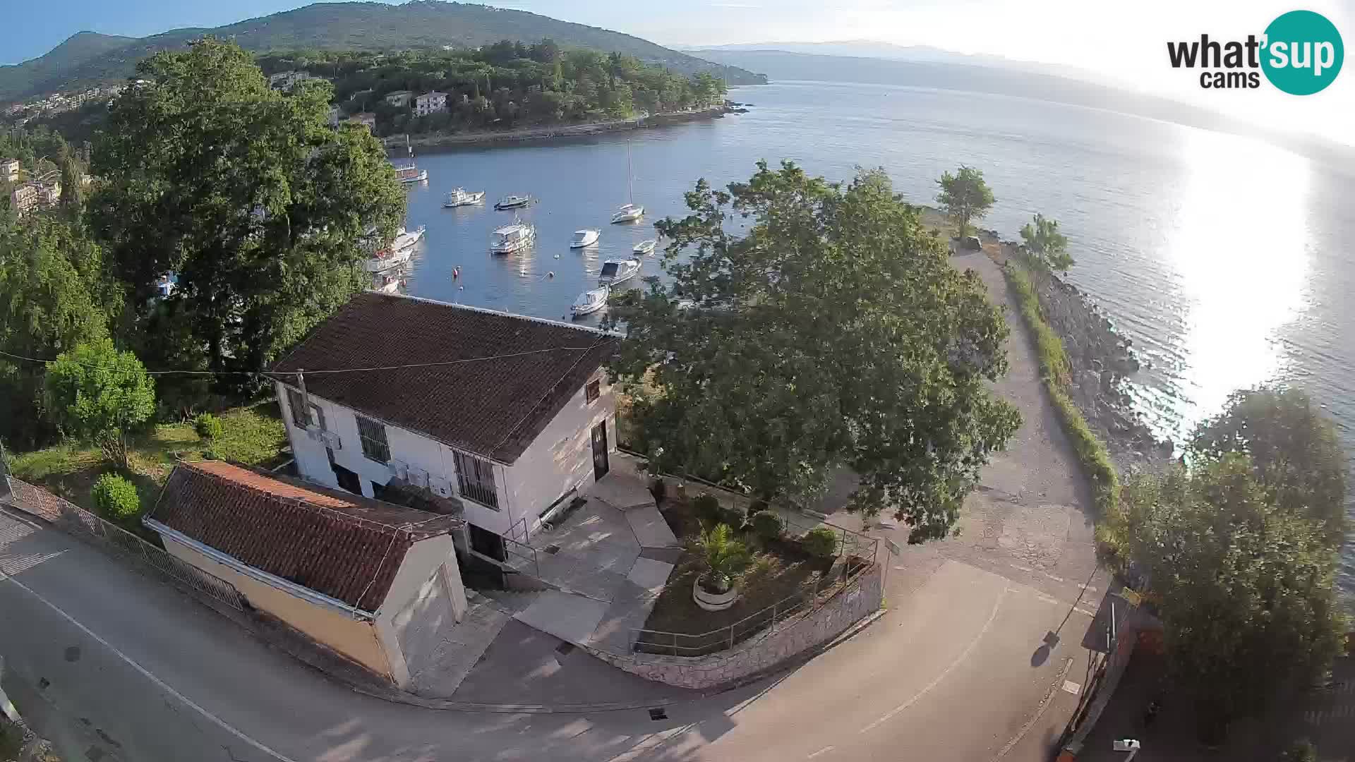 Webcam porto Ika – Vista LIVE sul porto e le luci di Opatija