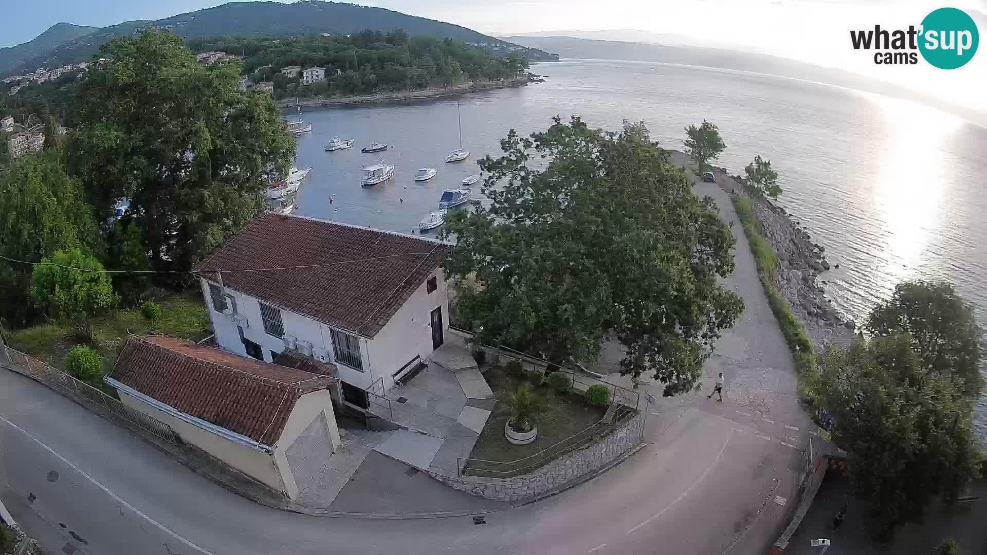 Webcam porto Ika – Vista LIVE sul porto e le luci di Opatija