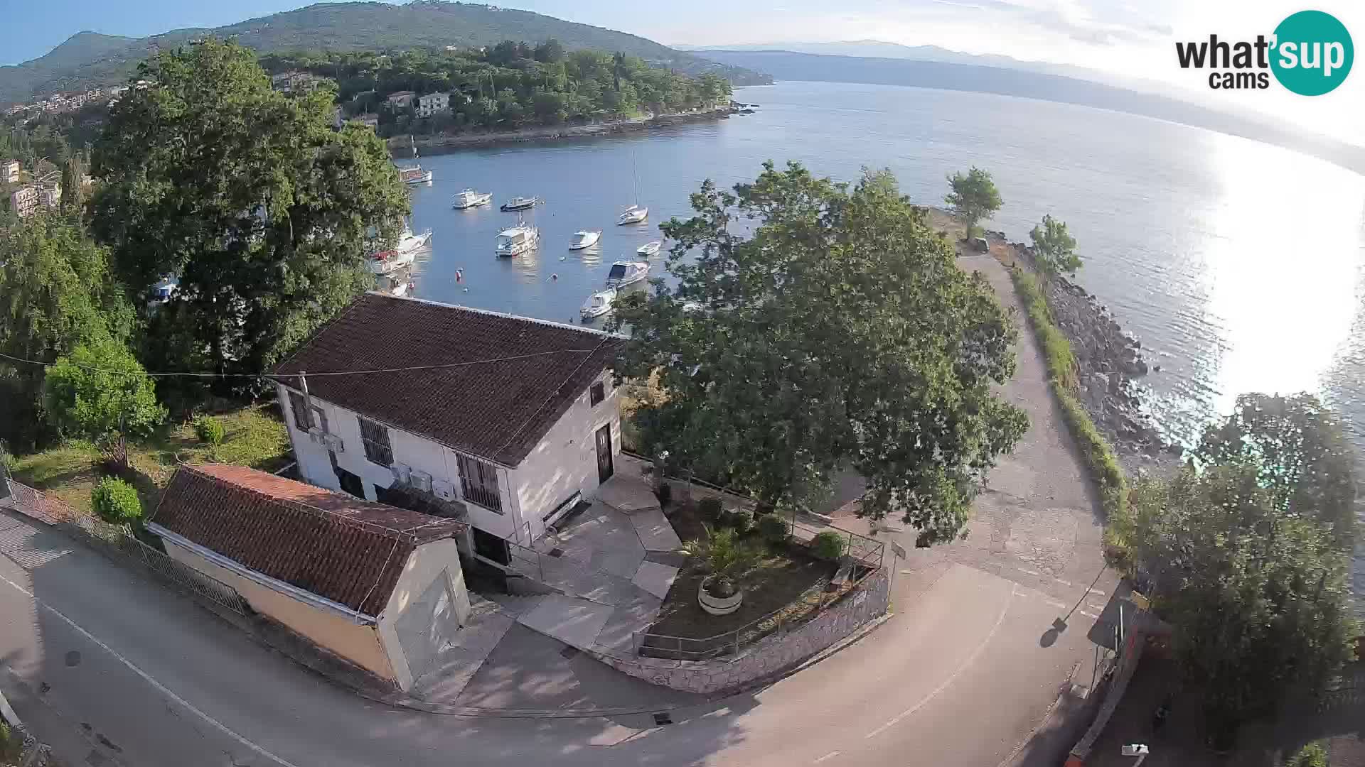 Webcam porto Ika – Vista LIVE sul porto e le luci di Opatija