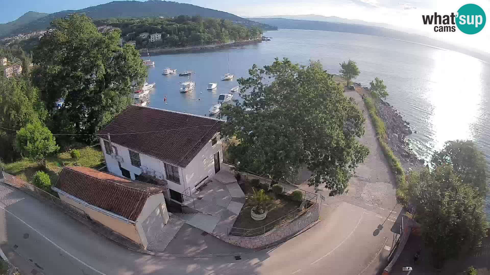 Webcam puerto de Ika – Vista en directo y luces de Opatija