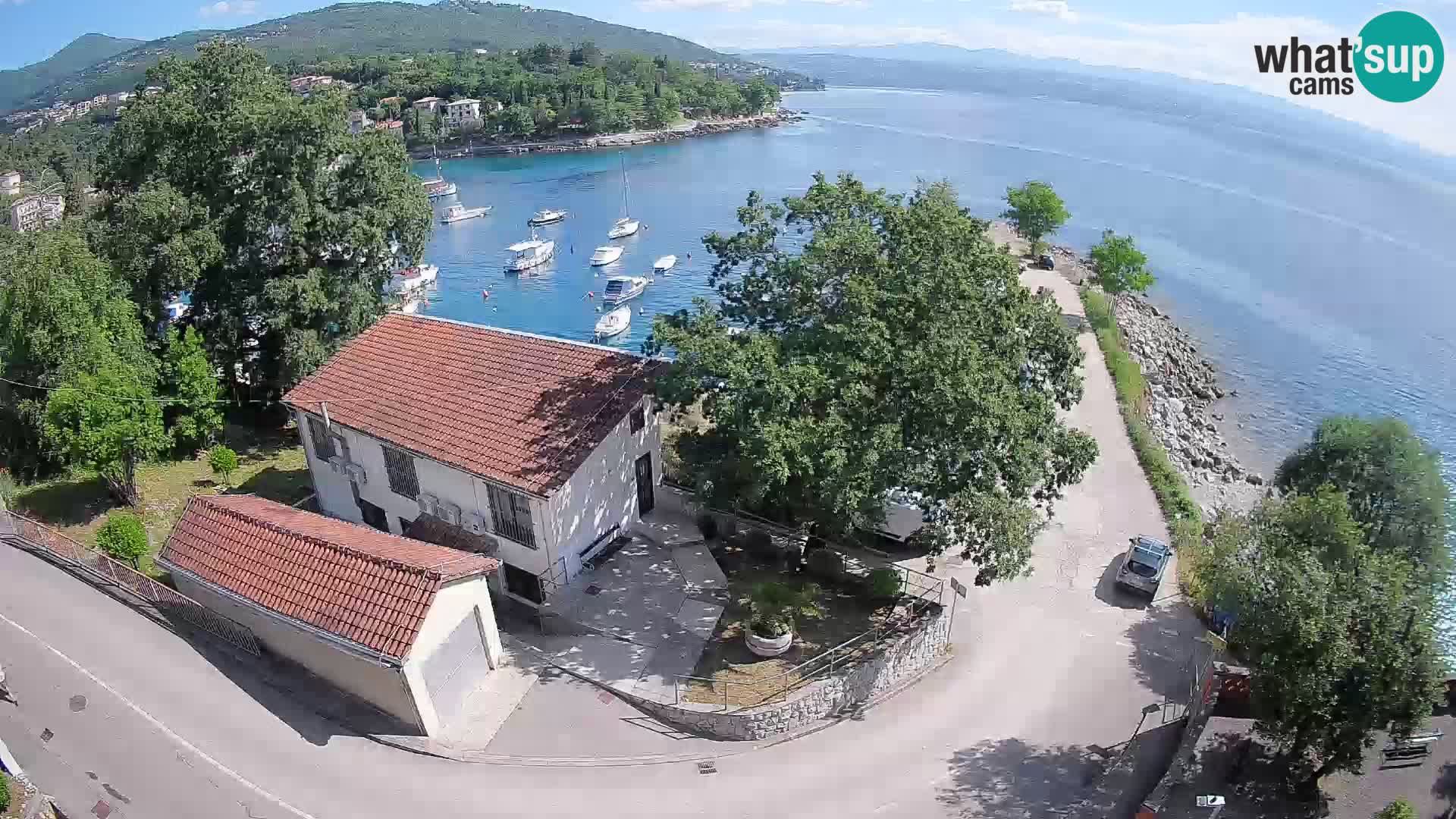 Ika Harbor Webcam – LIVE View of the Harbor and Opatija Lights