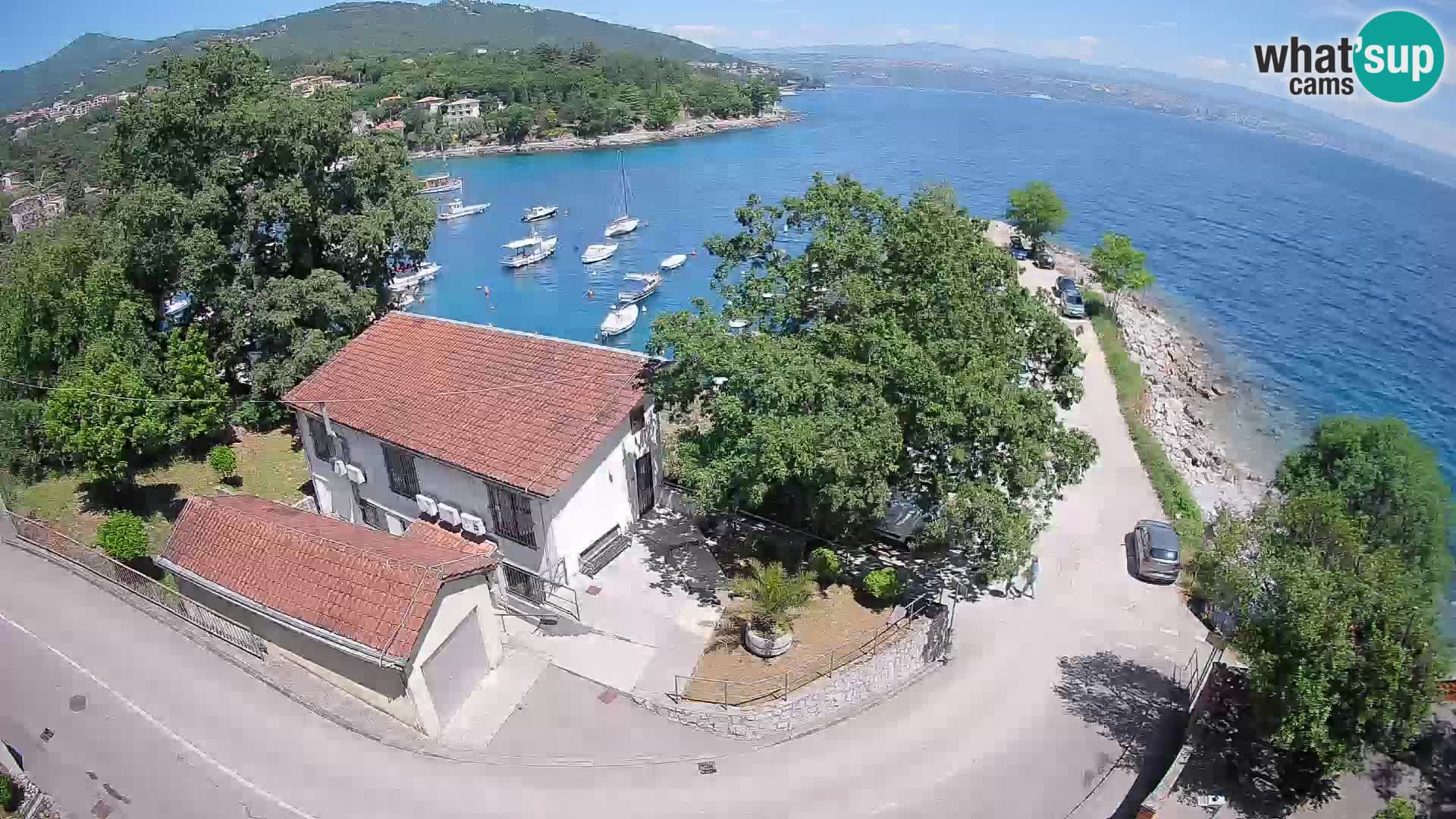 Webcam porto Ika – Vista LIVE sul porto e le luci di Opatija